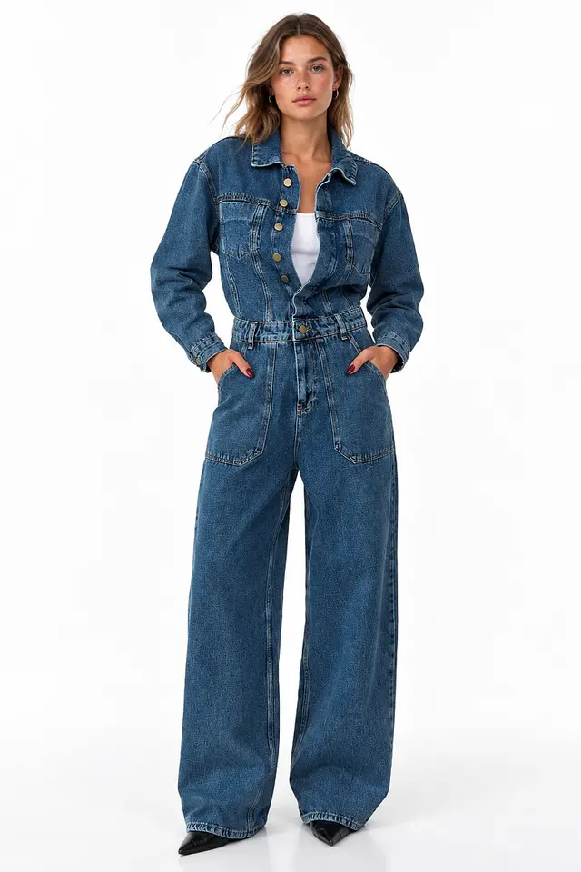 SQUALO Women's Cotton Jumpsuit