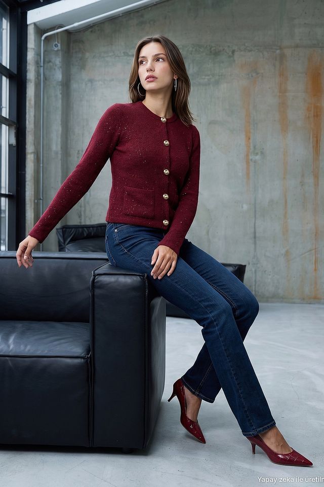 DILVIN Women's Knit Cardigan