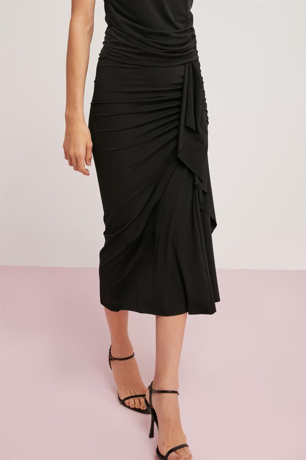 ETHIQUET High Waist Midi Pencil Skirt 4