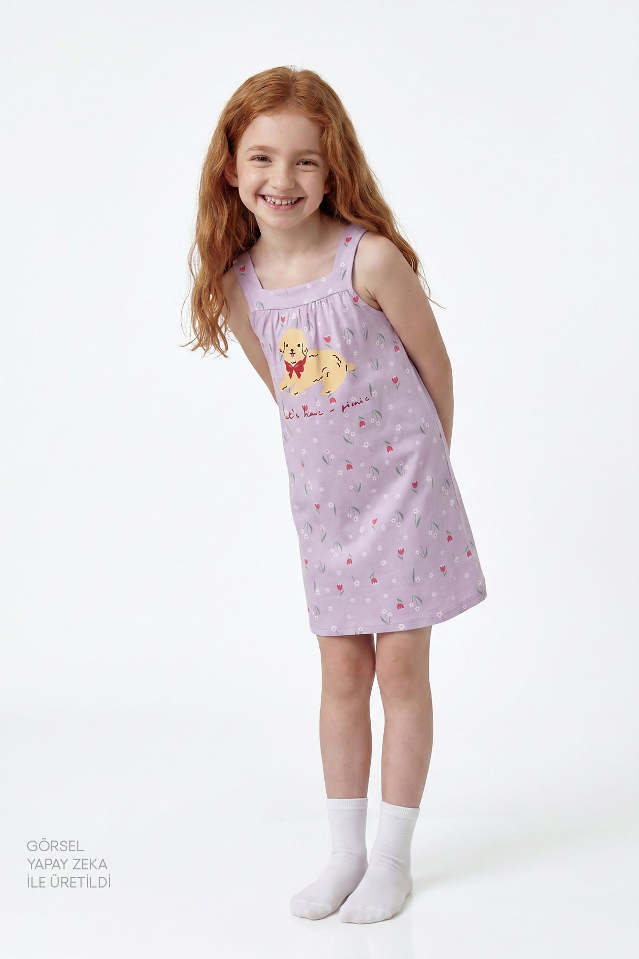PENTI Girls' Picnic Pajama Top 4