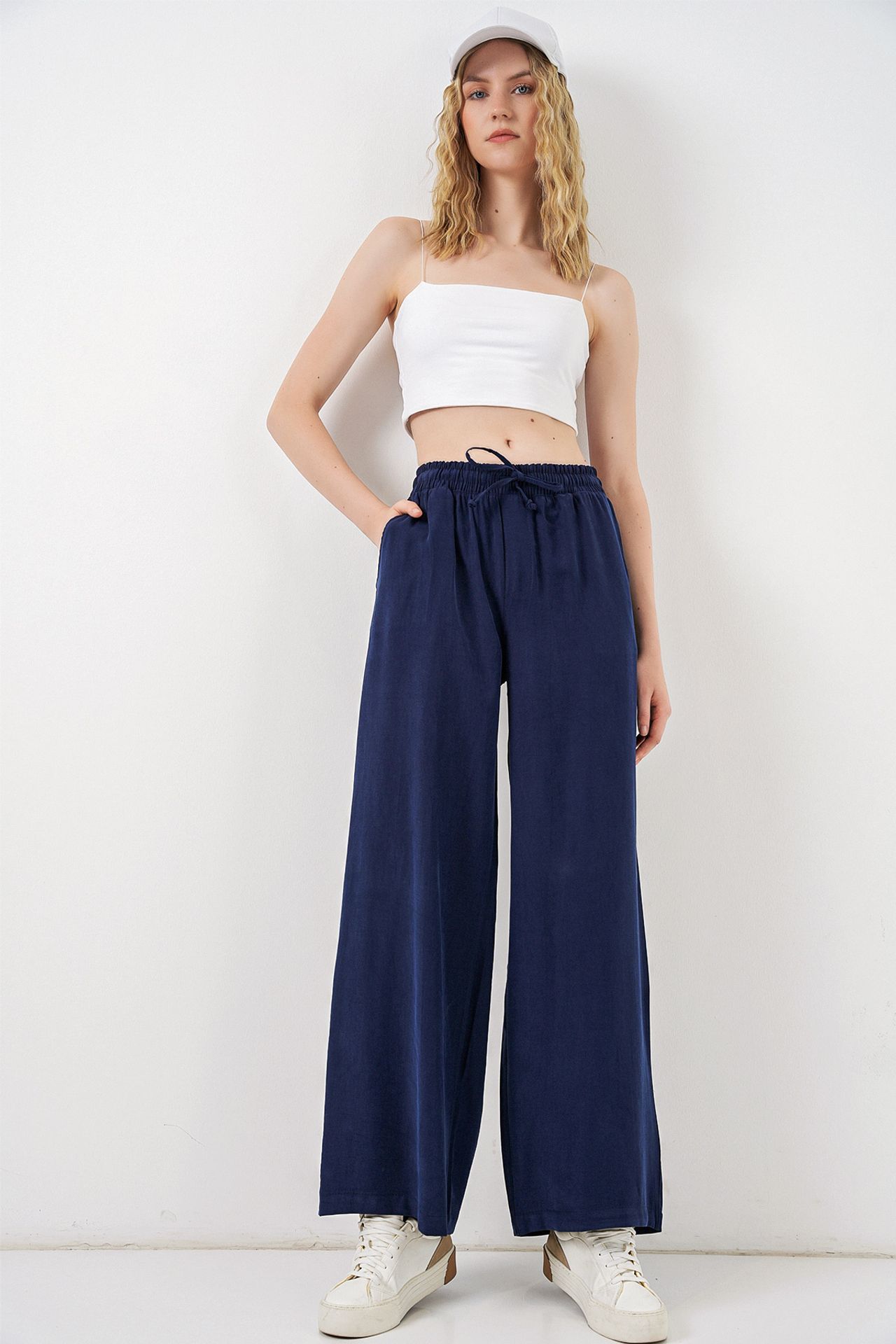 BDART High Waist Wide Leg Trousers with Pocket 1