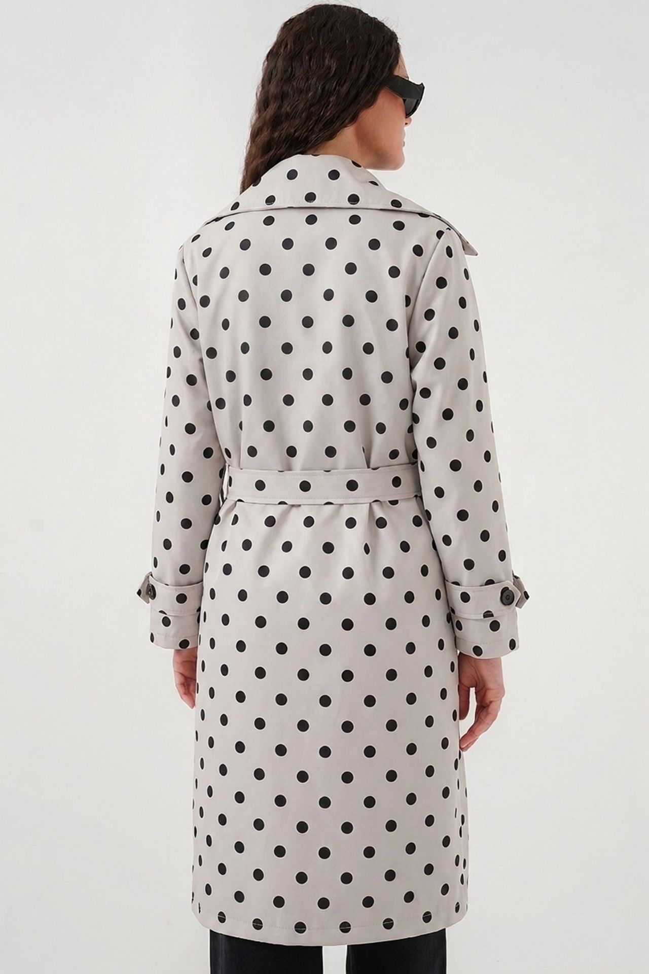 BDART Belted Long-Sleeve Trench Coat 3
