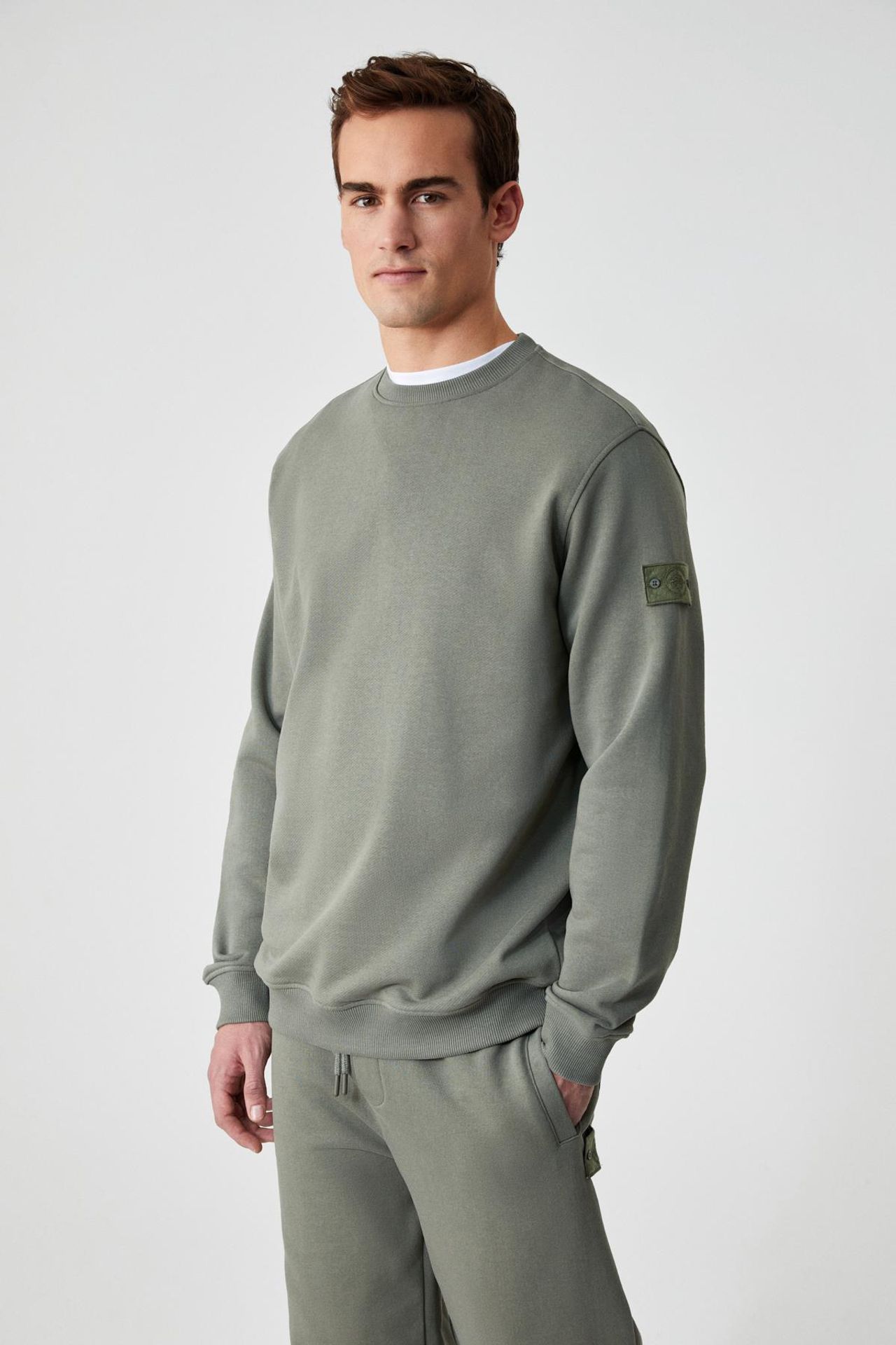 GRIMELANGE Nakışlı Bisiklet Yaka Sweatshirt 5
