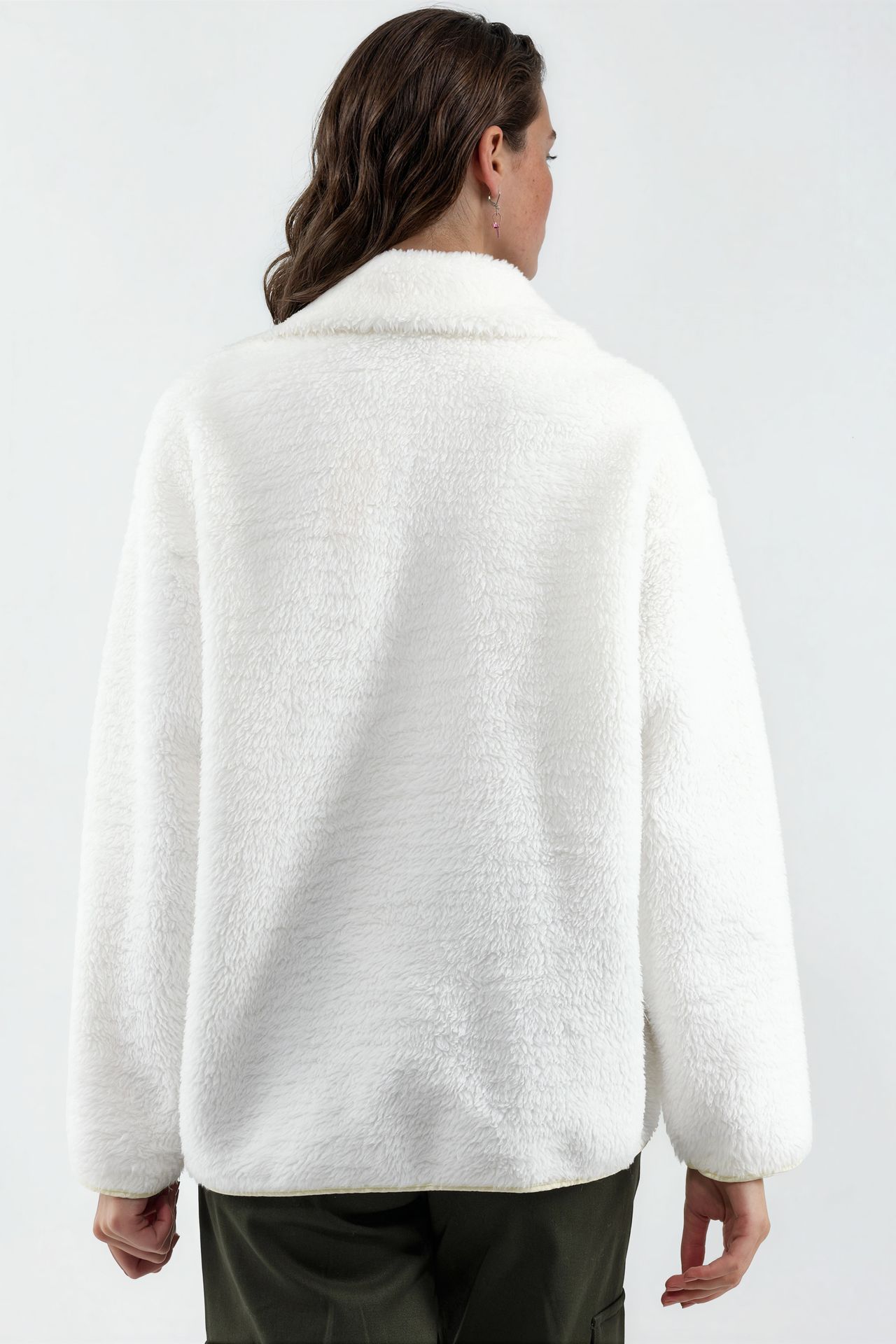 BDART Pocket Detailed Oversized Plush Coat 3