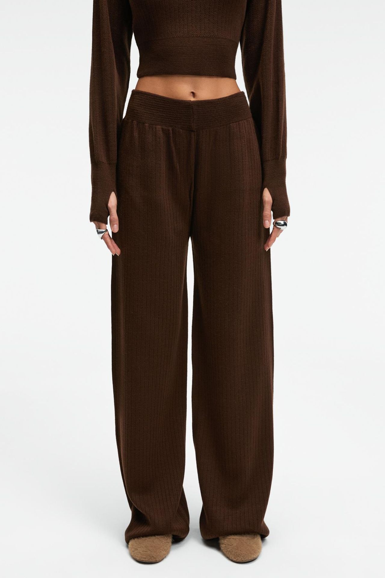 GRIMELANGE Ribbed Crew Neck 2-Piece Co-ord 4