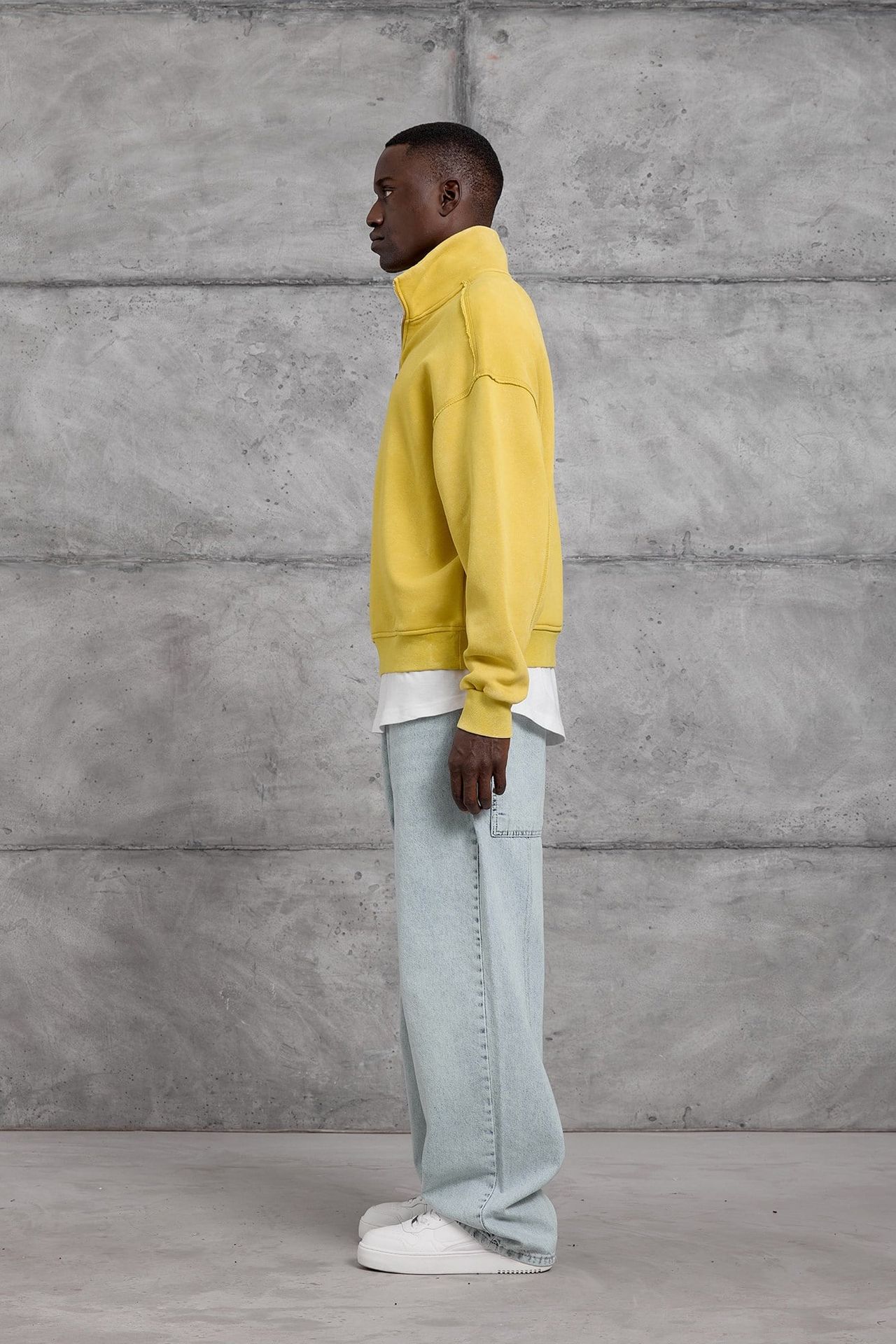 NOMARC Bol Kesim Yarım Fermuarlı Uzun Kollu Sweatshirt 4