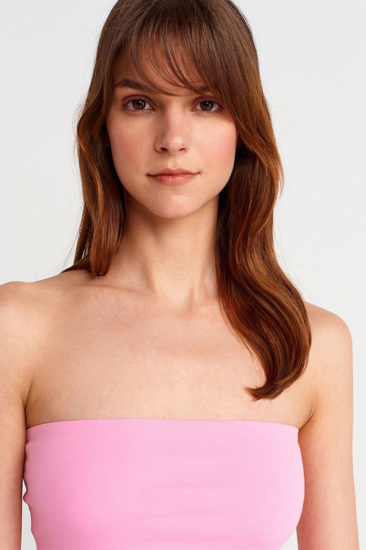 DILVIN Strapless Slim-fit Jersey Blouse 3