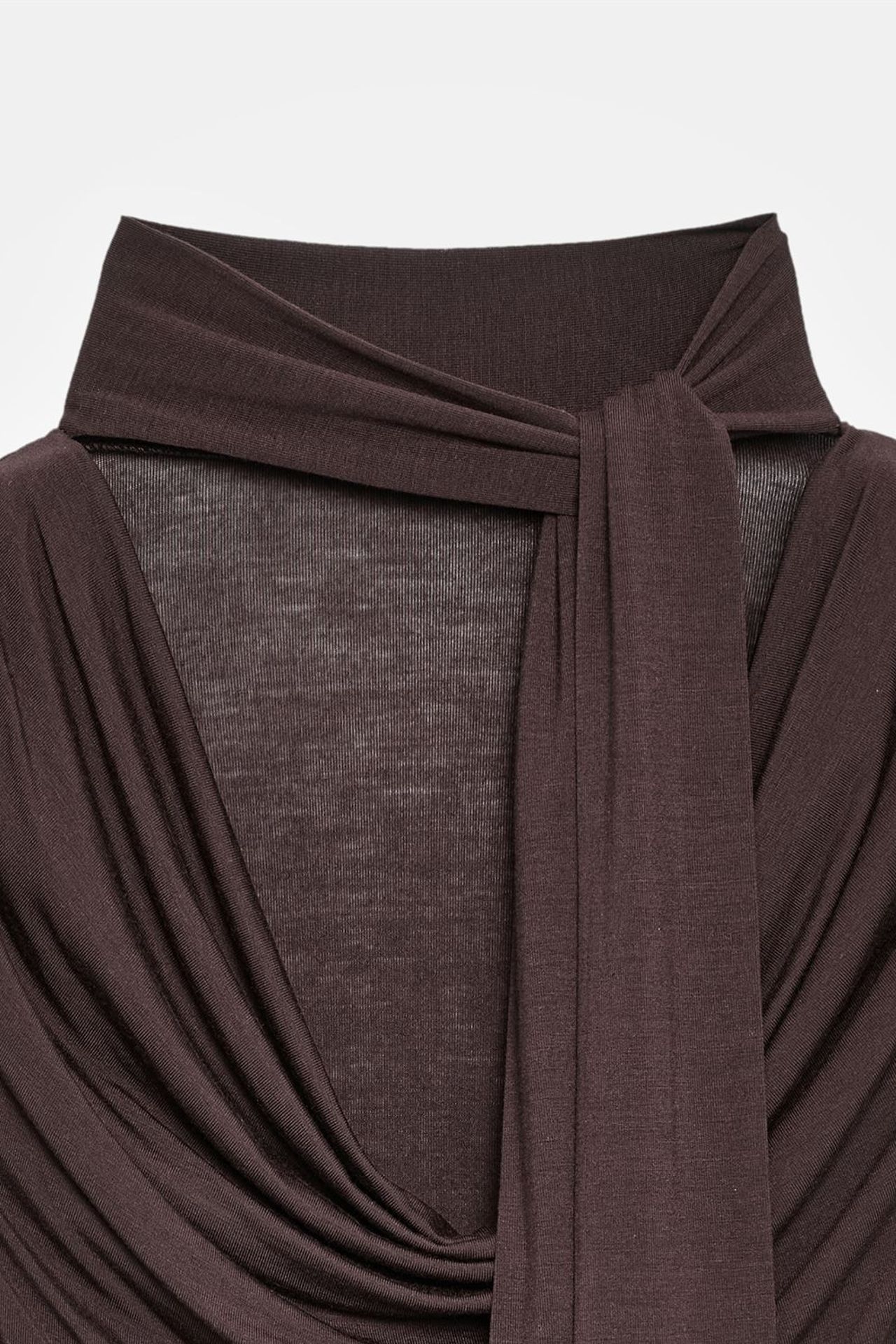 DILVIN Sleeveless Cowl Neck Jersey Blouse 7