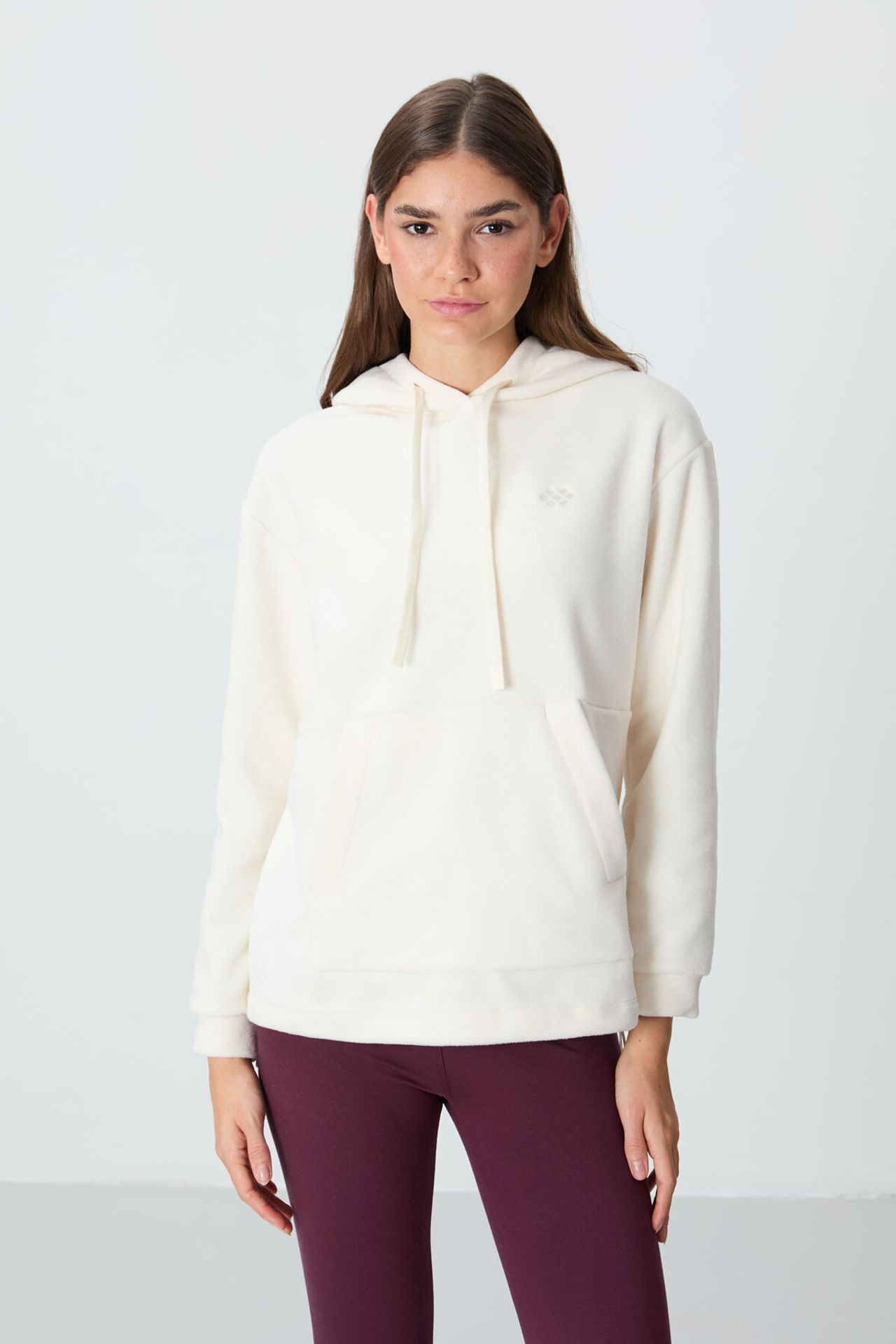 TOMMY Oversized Hooded Plush Sweatshirt 1