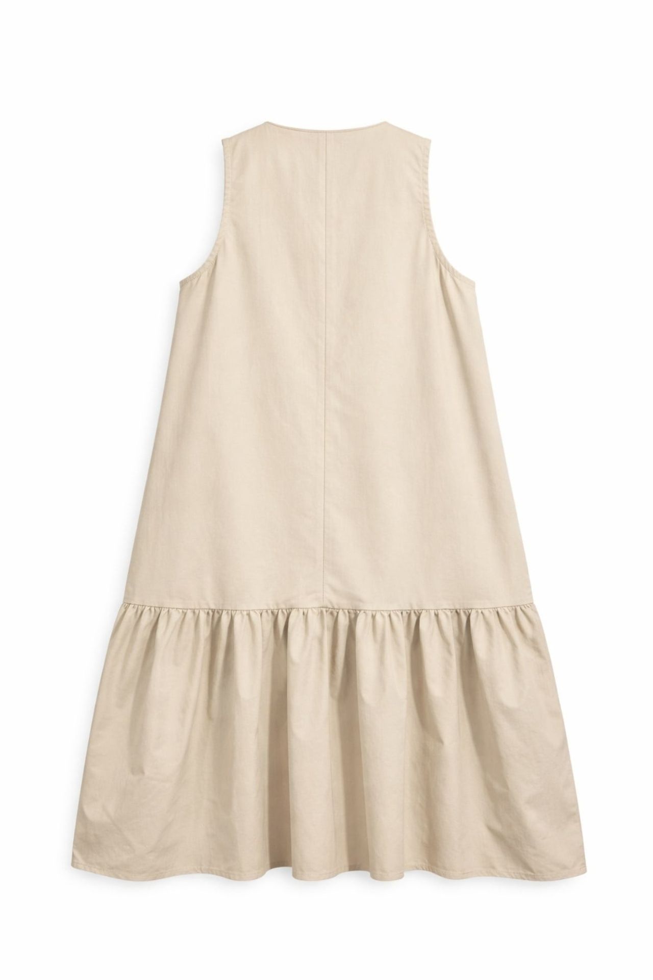 Mixray Maxi Dress with Collar and Ruffle Details 3