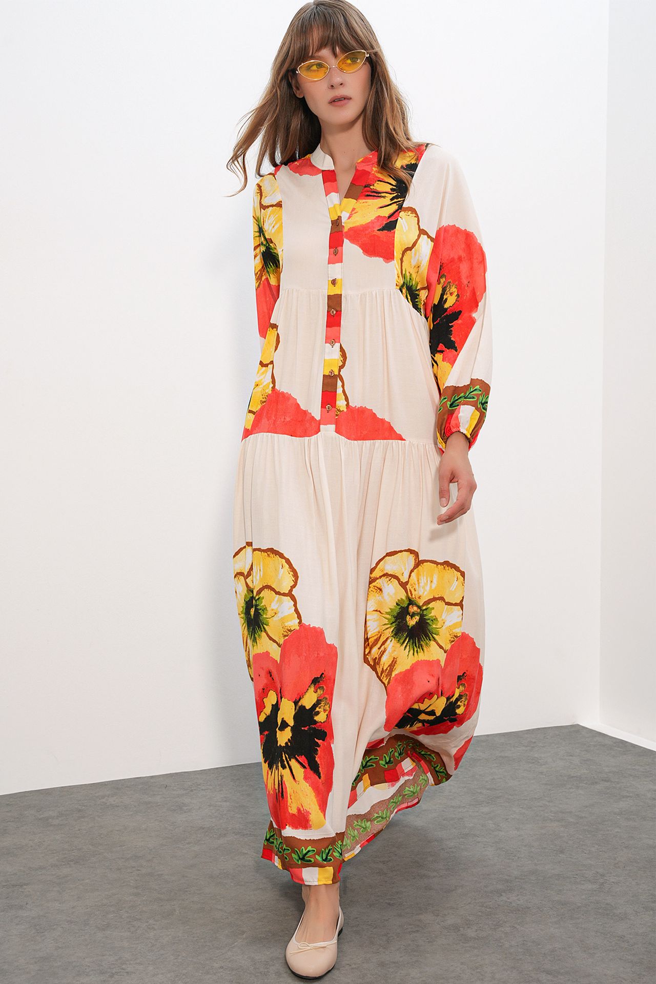 BDART Patterned V-Neck Maxi Dress 2