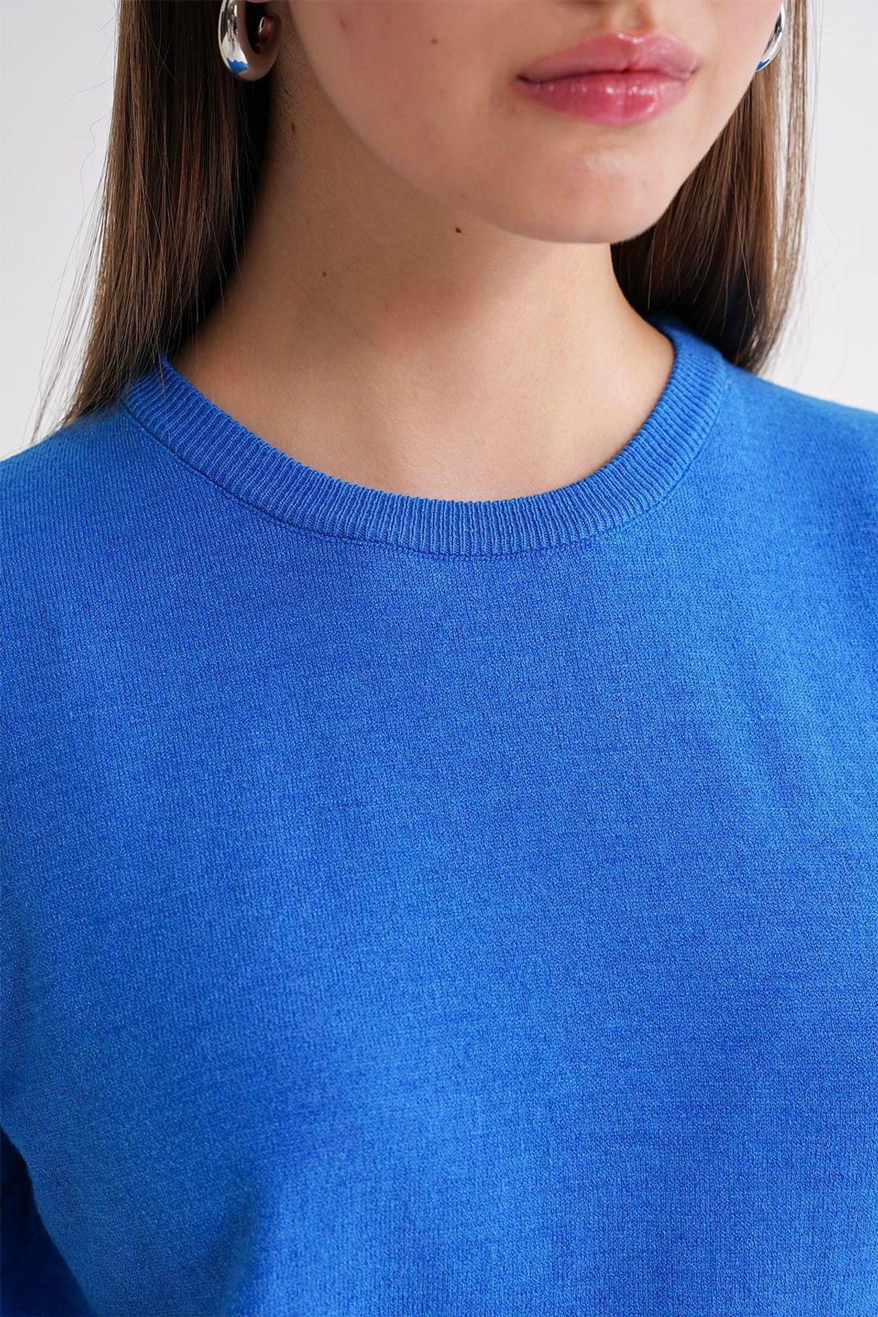Mixray Crew Neck Short Sleeve Knit Sweater 4