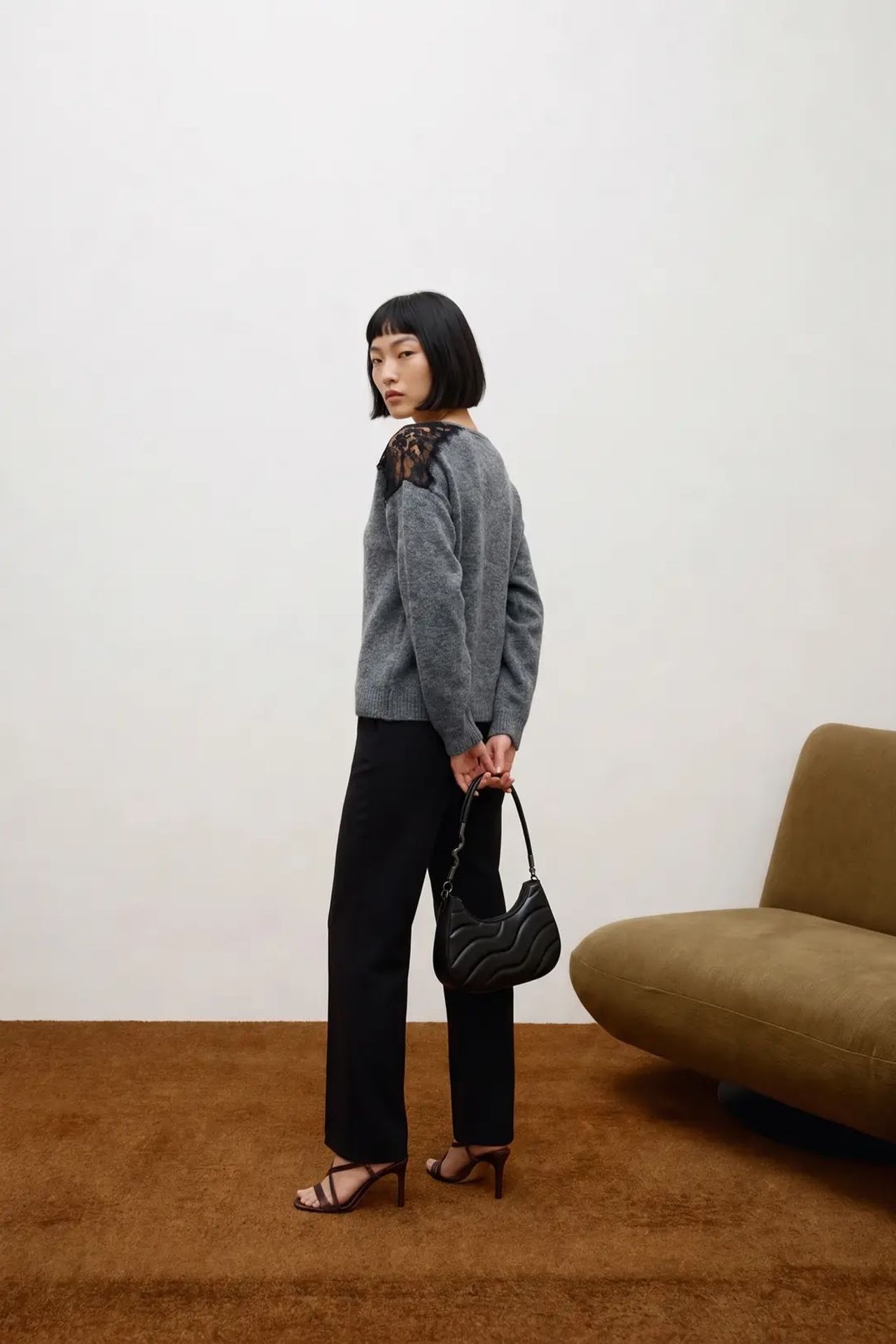 MY FASHION Önden Açık Rahat Örme Hırka 2