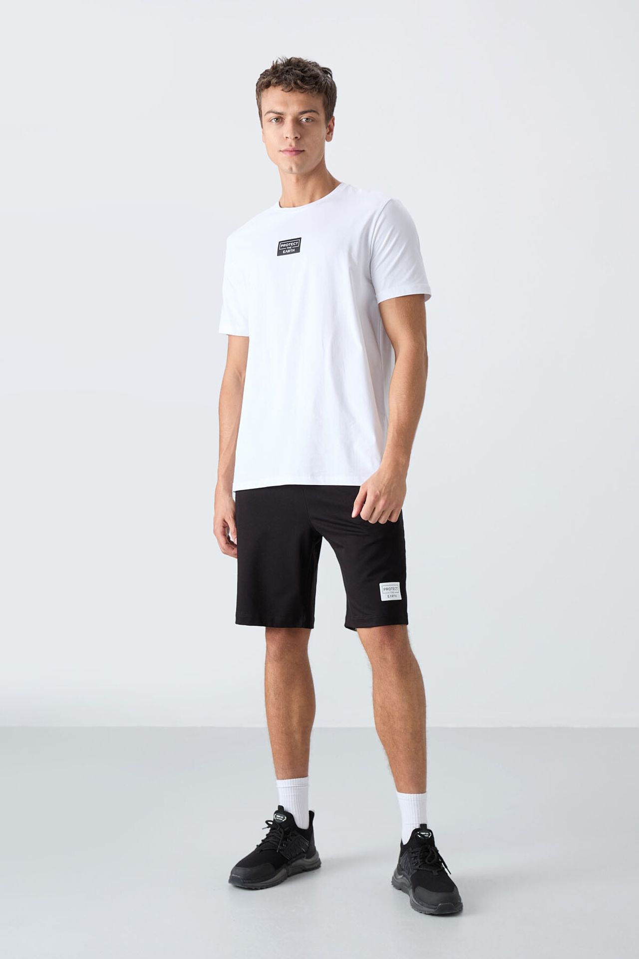 TOMMY Printed Cotton Jersey T-Shirt And Shorts Set 1