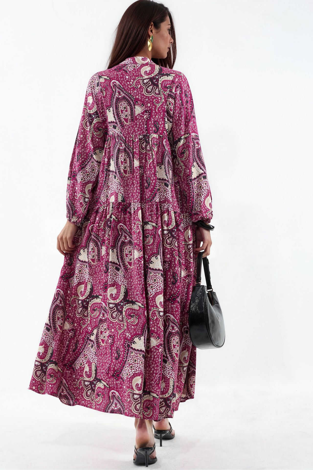 BDART Patterned V-Neck Maxi Dress 3