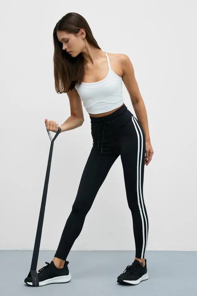 GRIMELANGE High Waist Skinny Leggings