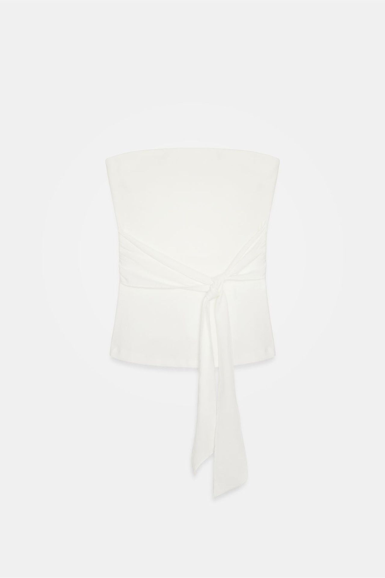 DILVIN Slim Fit Strapless Bandeau Blouse 5