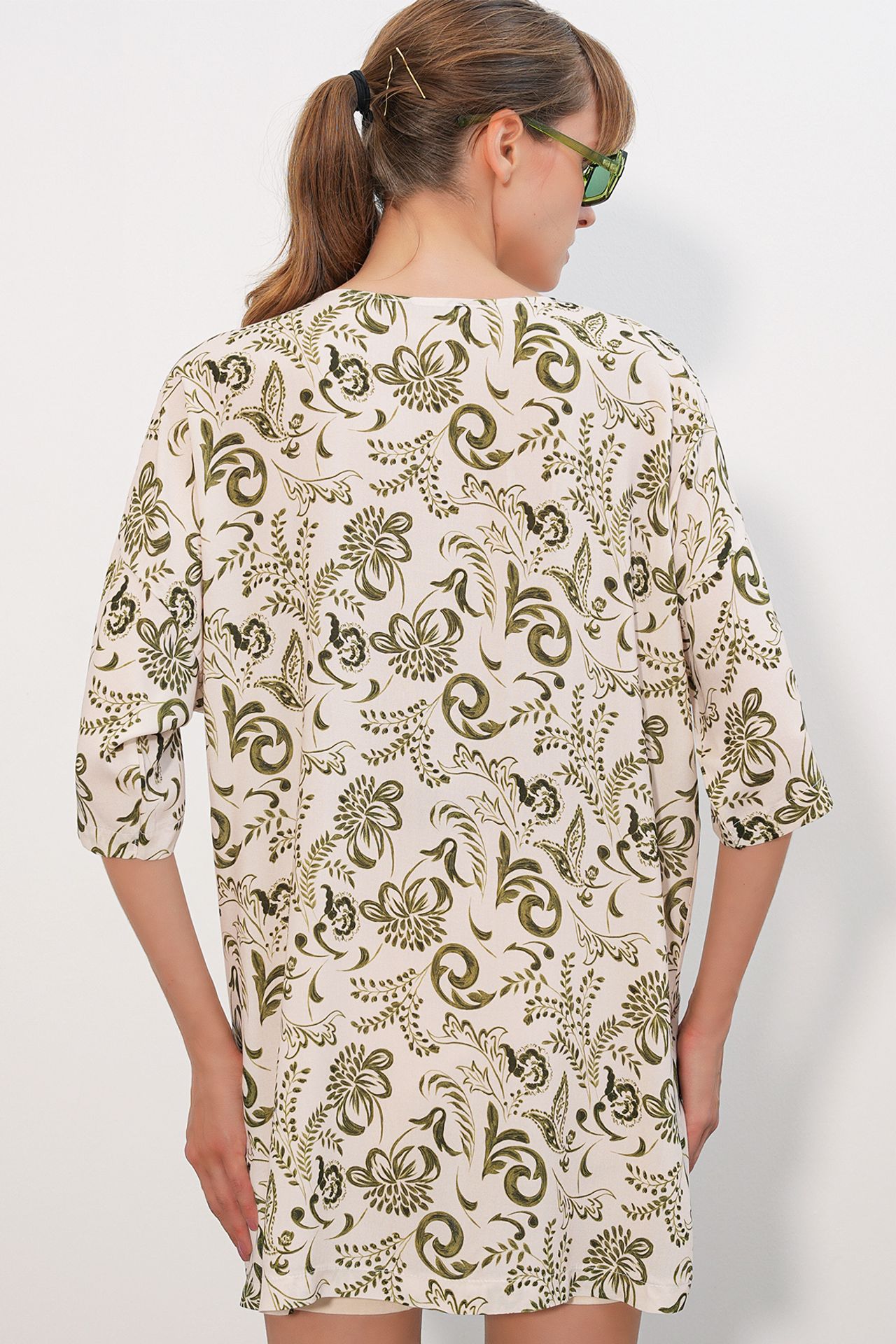 BDART Long Printed Viscose Kimono