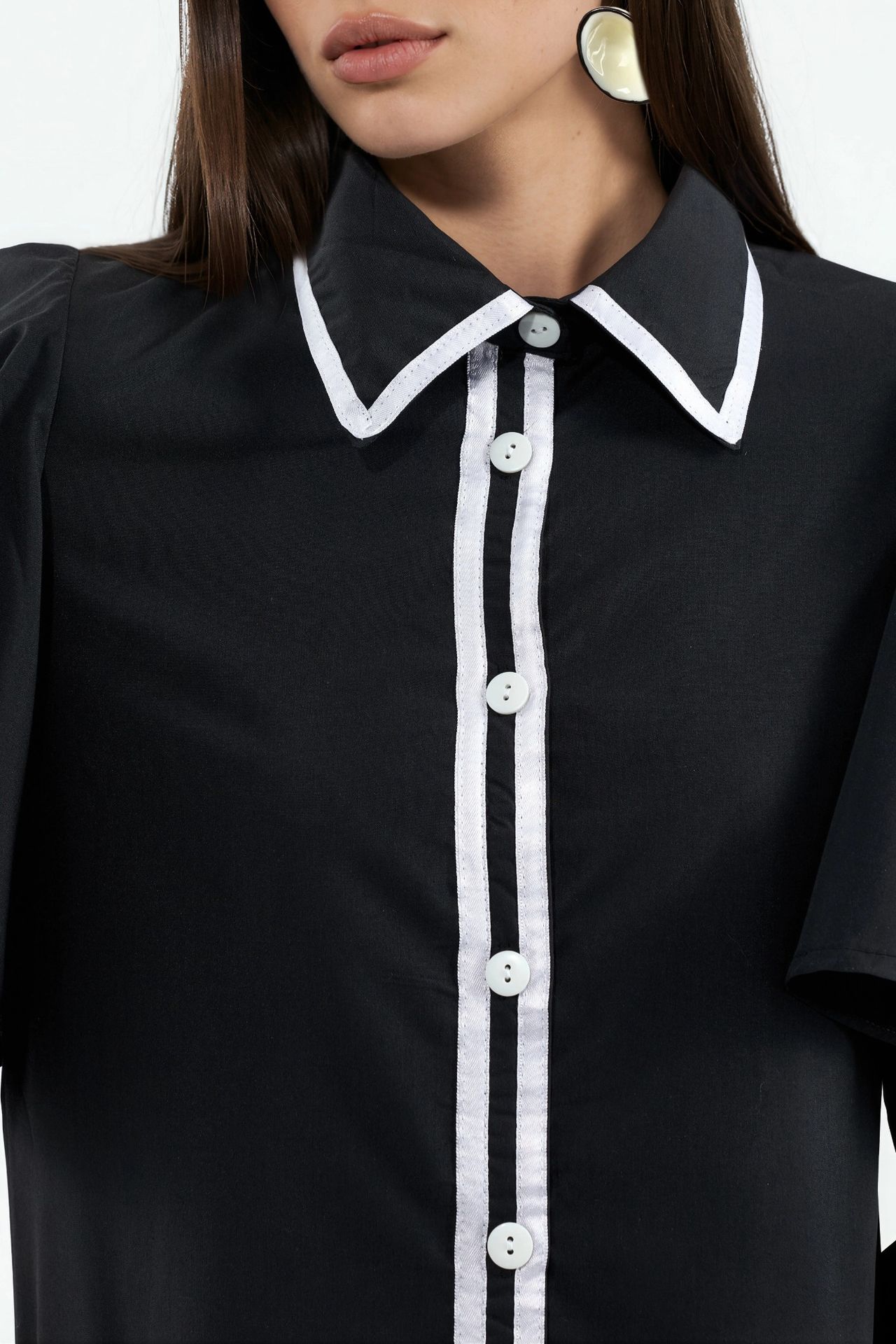 MSN Long-Sleeve Button-Front T-Shirt