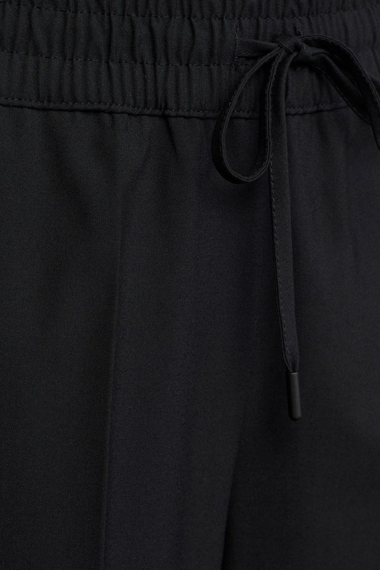 DILVIN Beli Bağcıklı Geniş Paça Krep Pantolon 4