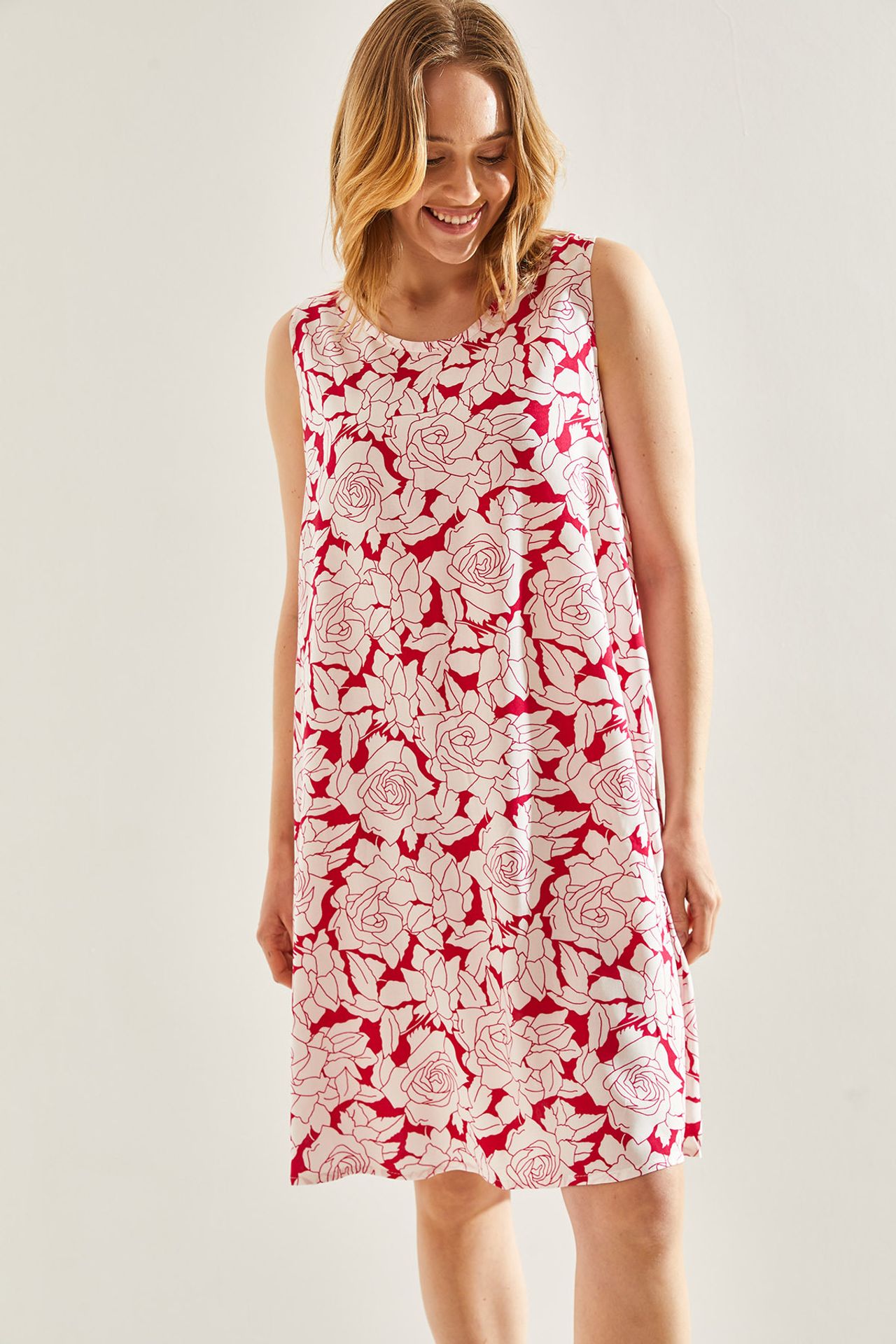 LUCCI Floral A-Form Dress