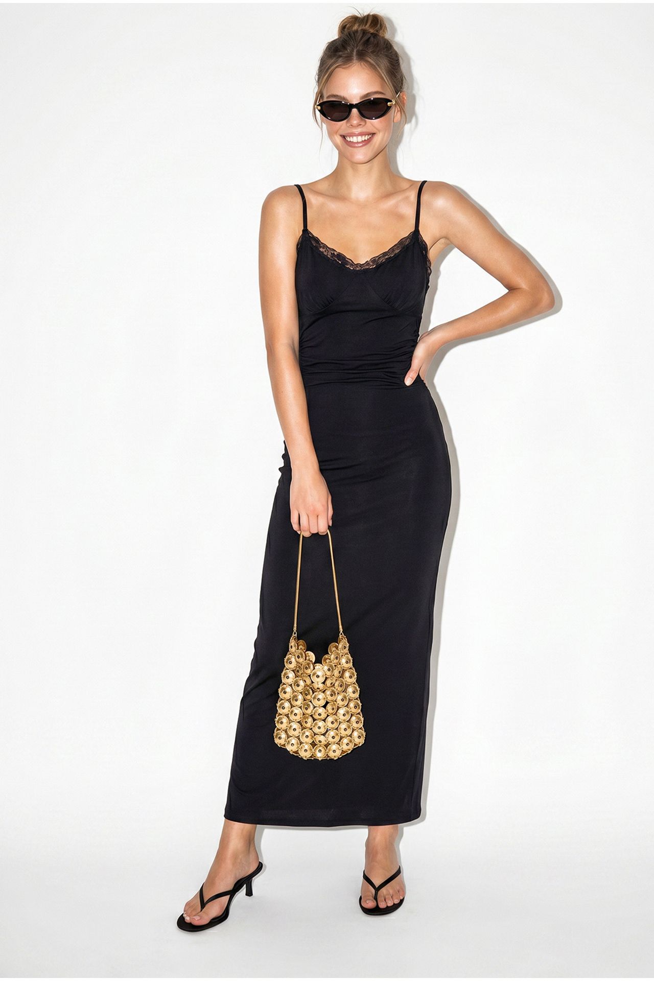 LUCCI Lace Bodycon Maxi Dress 3
