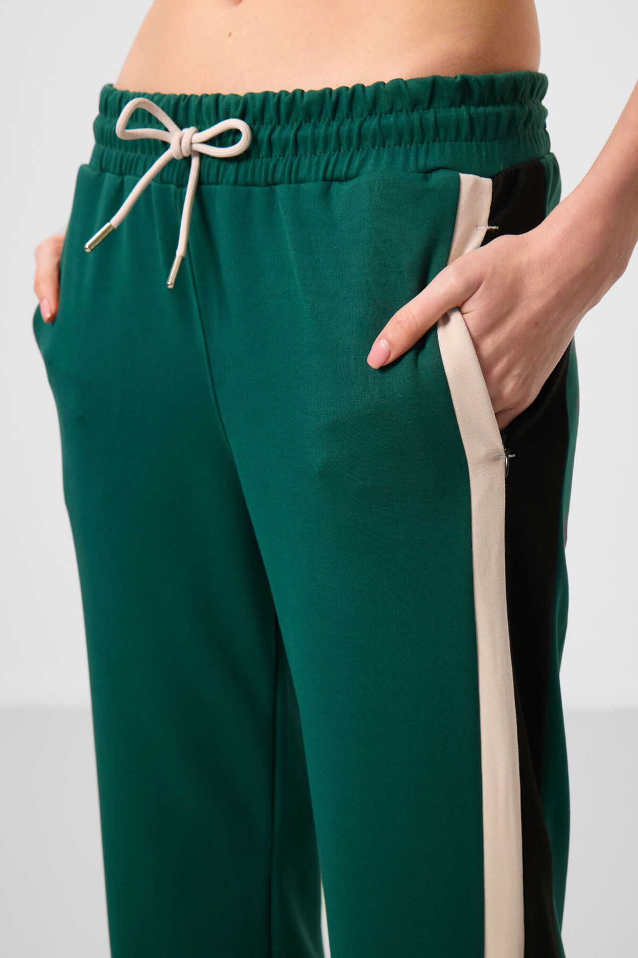 TOMMY Striped Palazzo Pants with Drawstring Waist 3