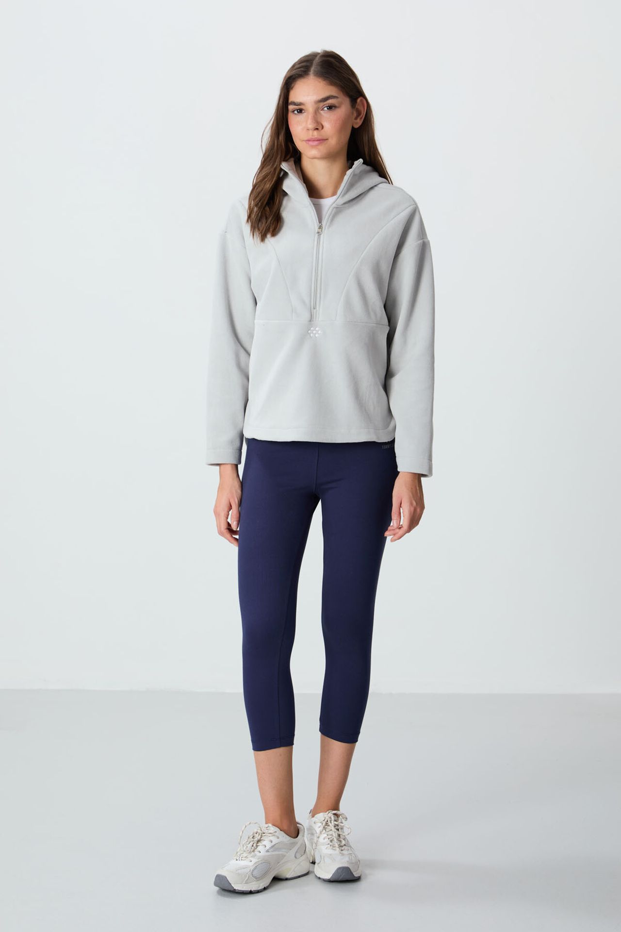 TOMMY Oversized Plush Half-zip Hooded Sweatshirt 3