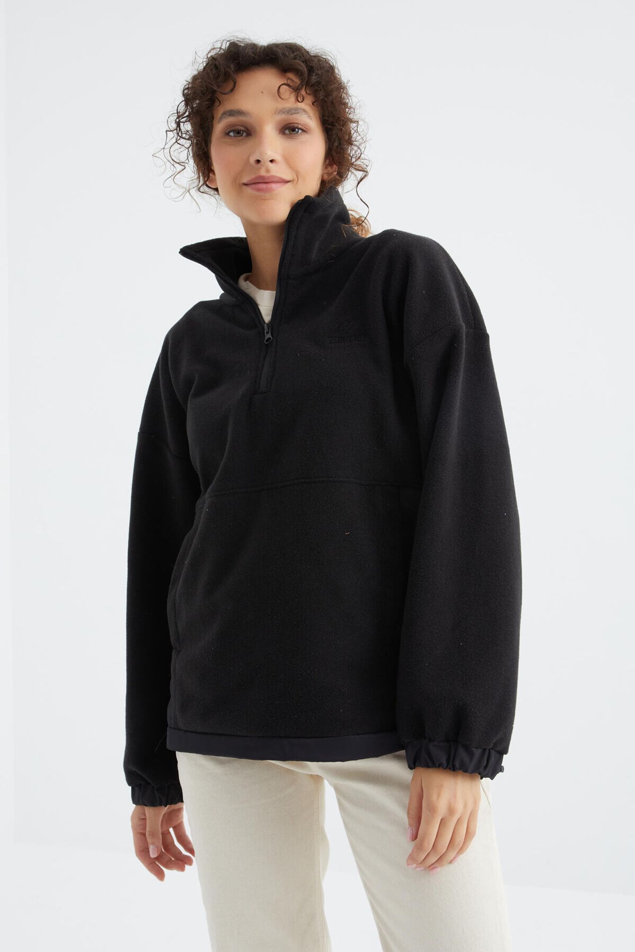 TOMMY Oversized Half-zip Plush Sweatshirt 3