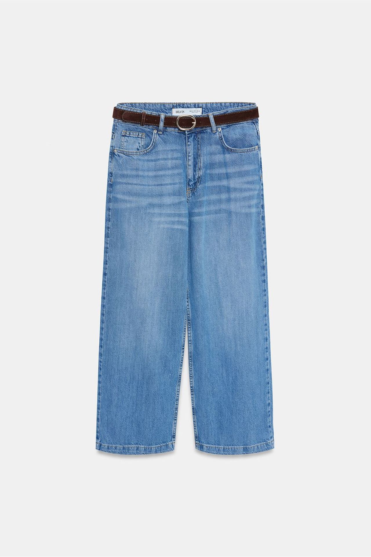 DILVIN Yüksek Bel Bol Paça Jean 5