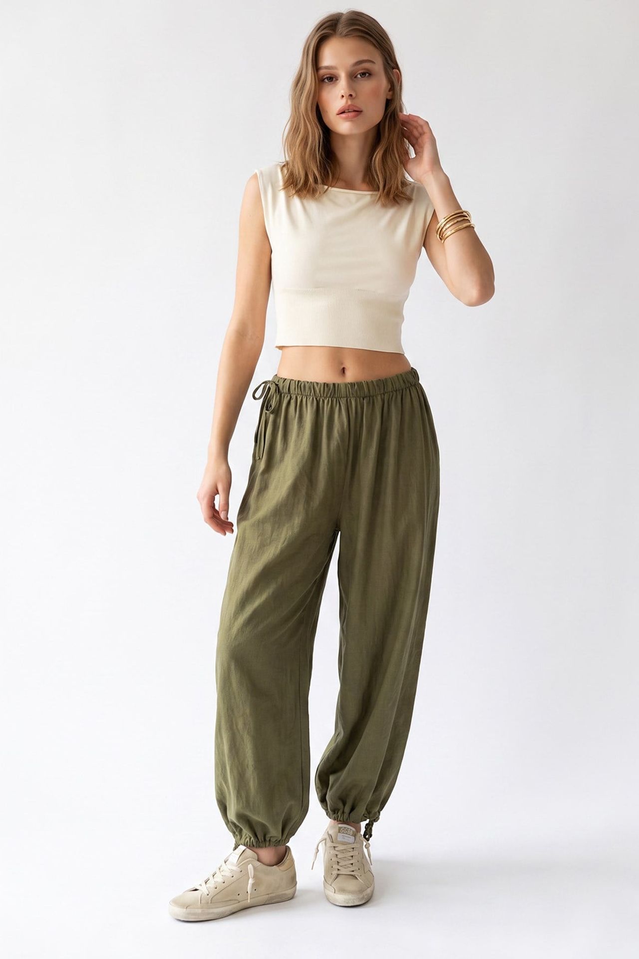 MIXRAY Tencel Düz Paça Pantolon 4