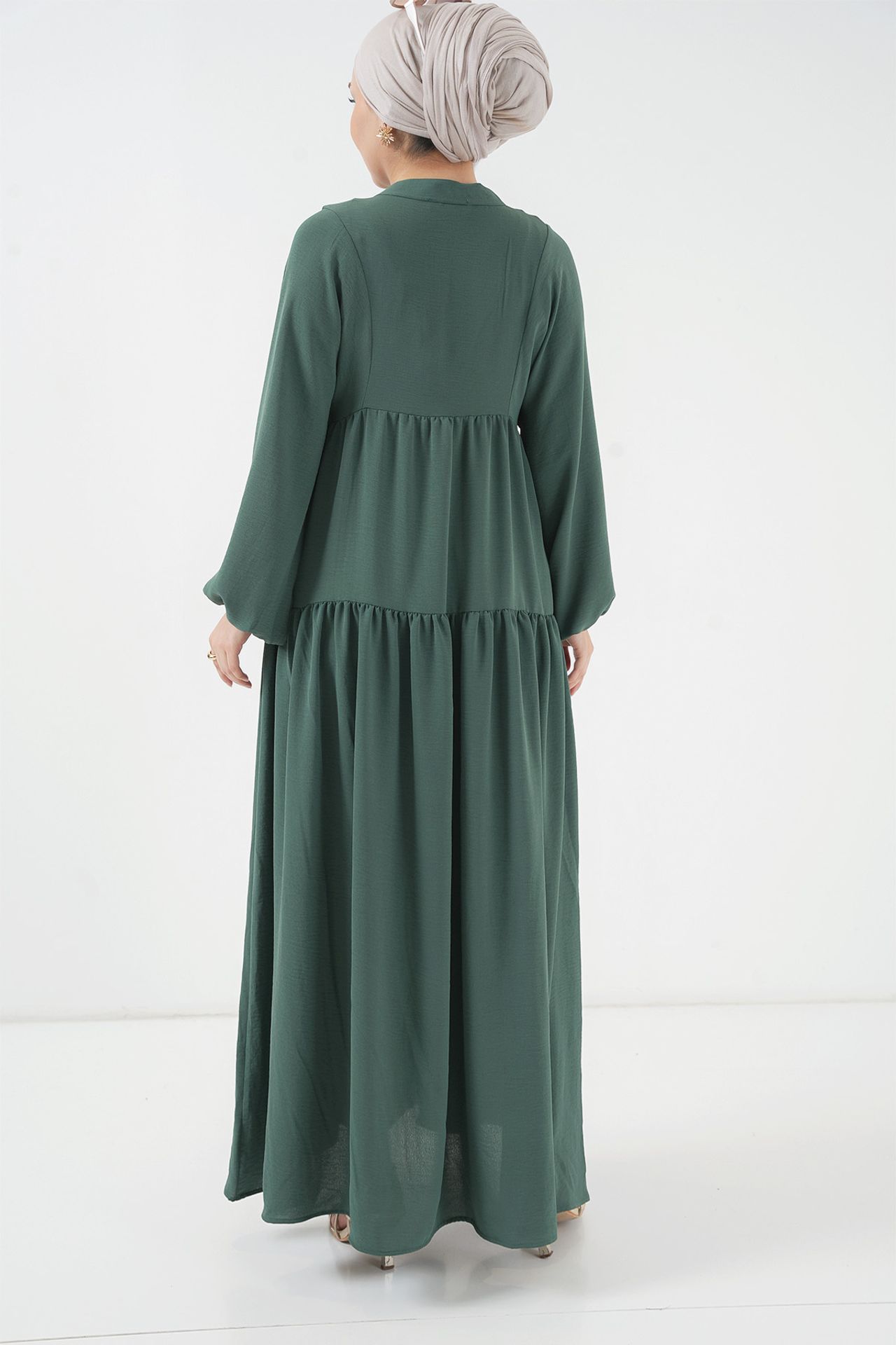 BDART V-Neck Button Closure Relaxed Fit Maxi Dress