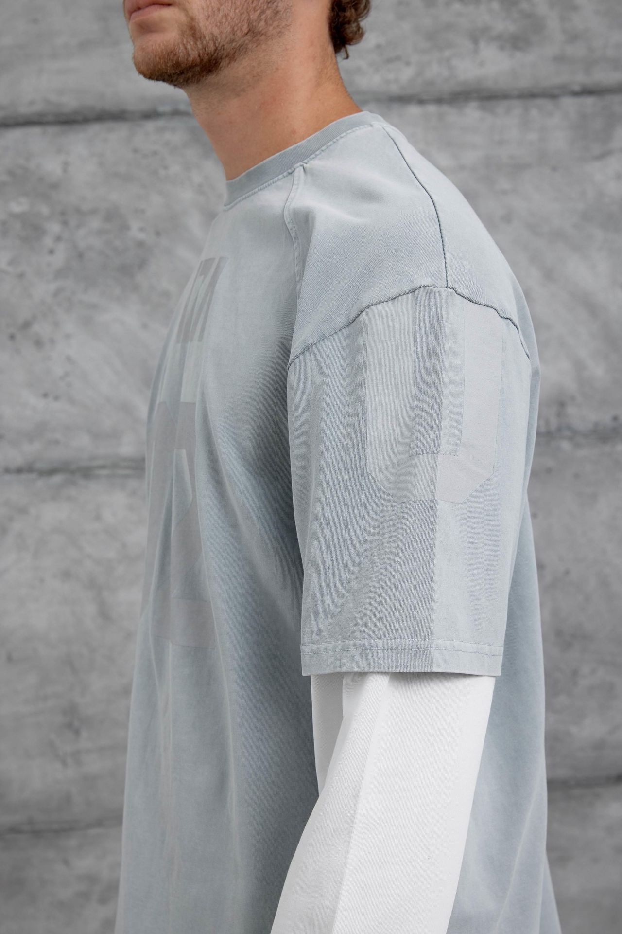 NOMARC Baskılı Oversize Bisiklet Yaka Sweatshirt 3