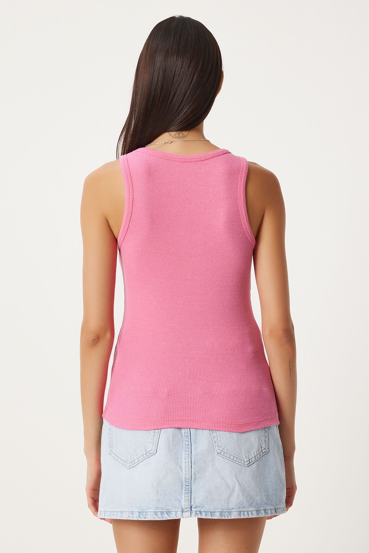 ISTANBUL Fitted U Collar Knitted 2- Pack Tank Top 7