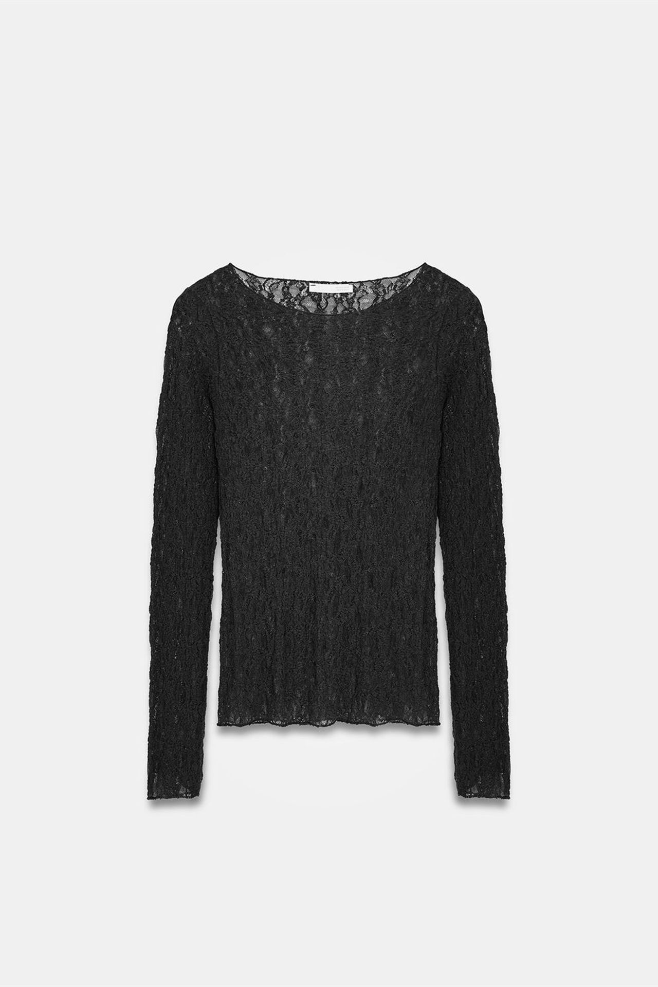 DILVIN Slim Fit Lace Boat Neck Blouse 5