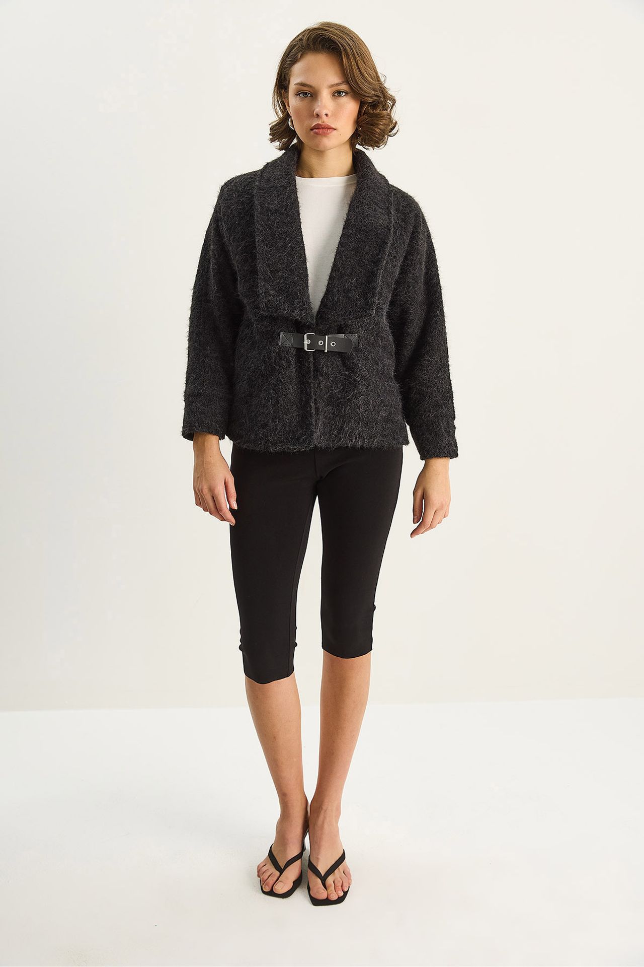 LUCCI Coat with Belt Detail