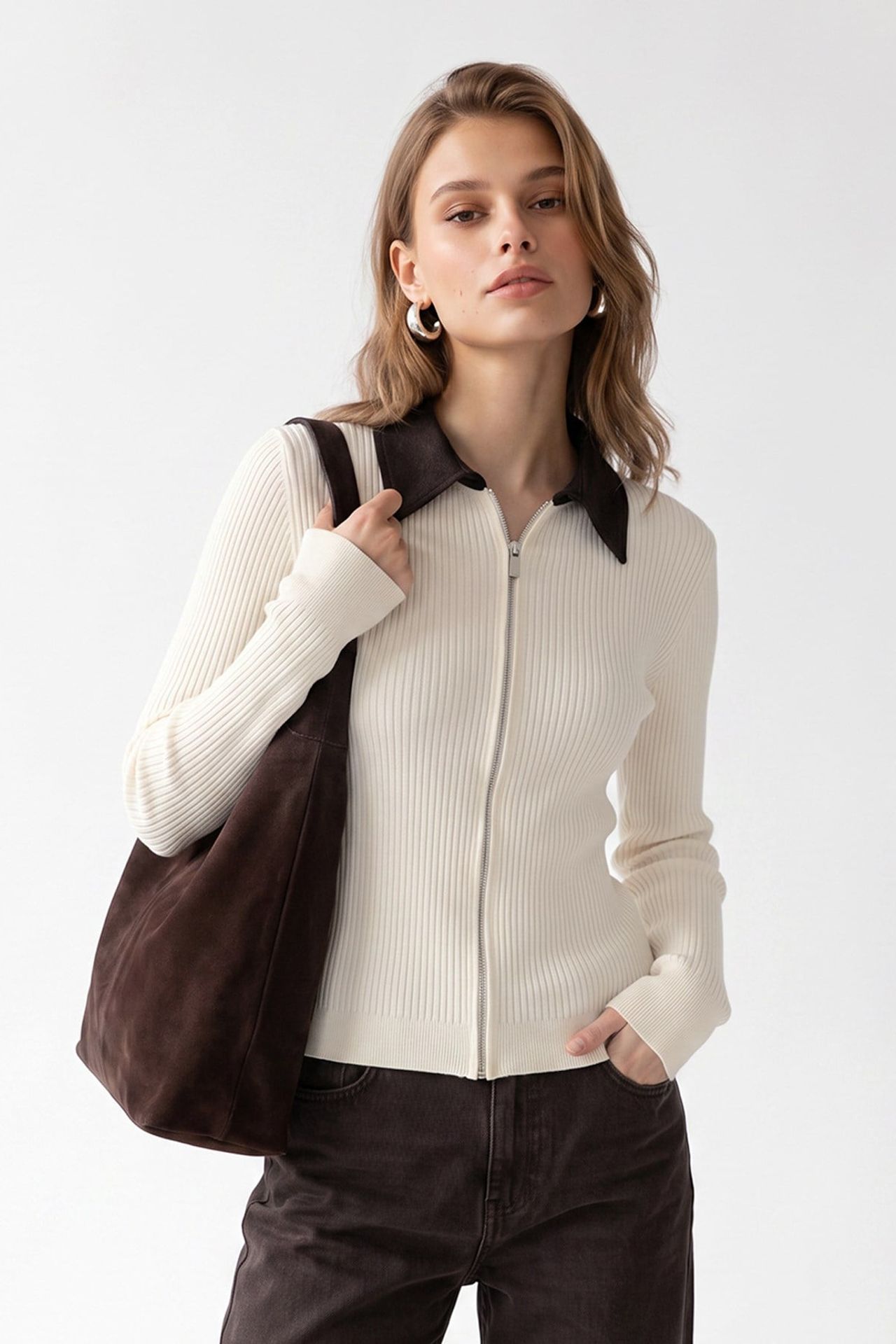MIXRAY Women's Knit Cardigan 3