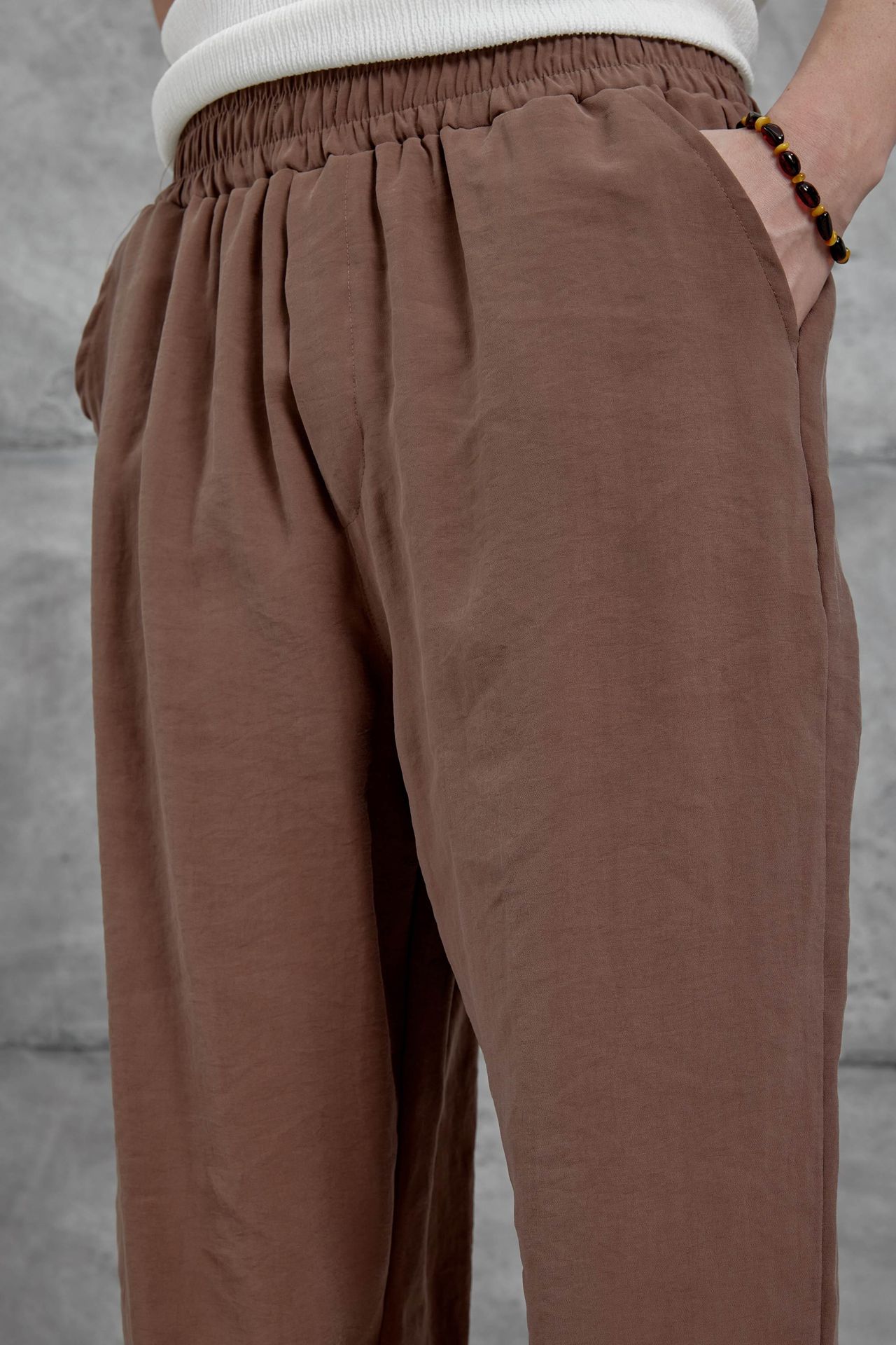 NOMARC Elastik Bel Geniş Paça Pantolon 2