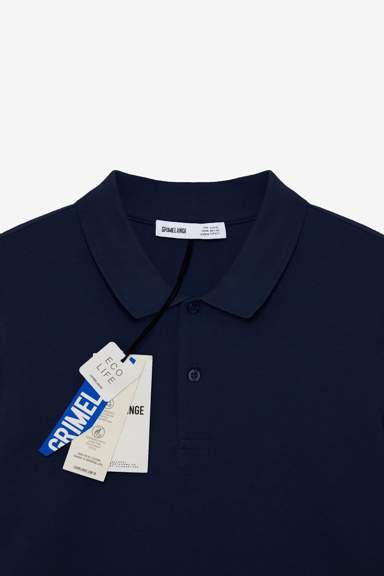 GRIMELANGE Polo Yaka Düğmeli Tişört 2