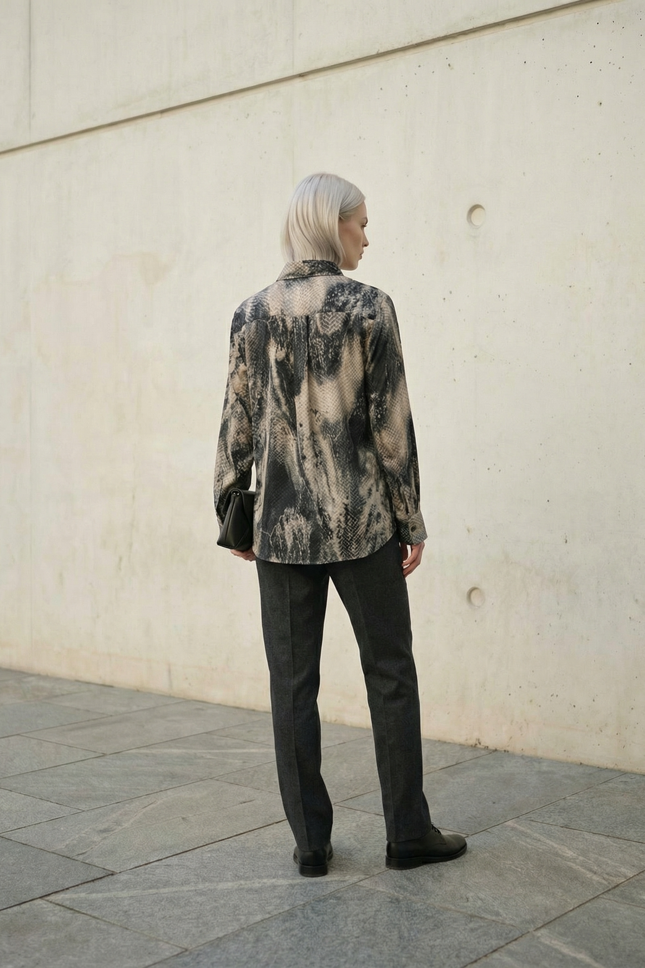MY FASHION Women's Abstract Velvet Woven Shirt 4