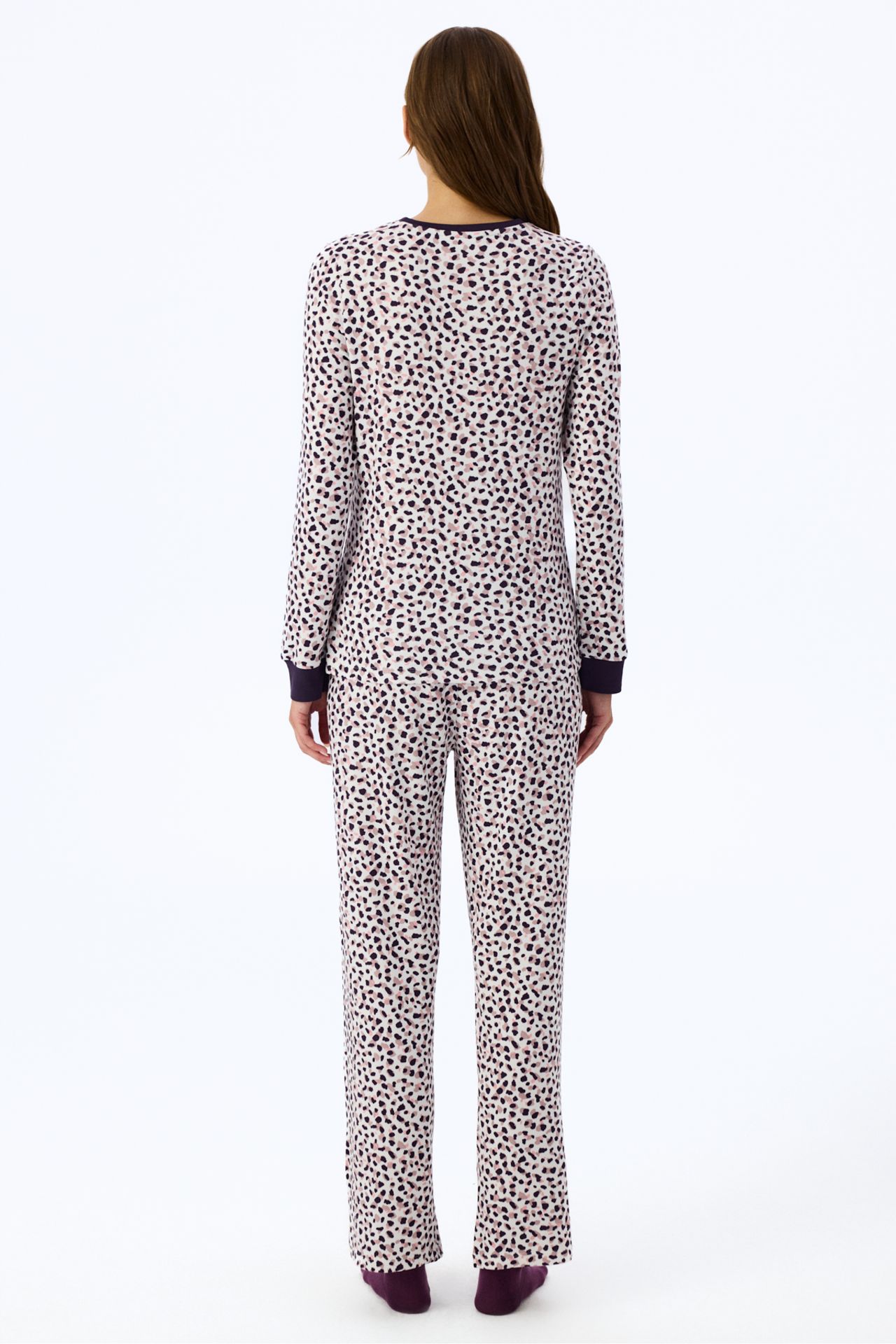 PENTI Midnight Mood Printed Long Sleeve Pajama Top 3