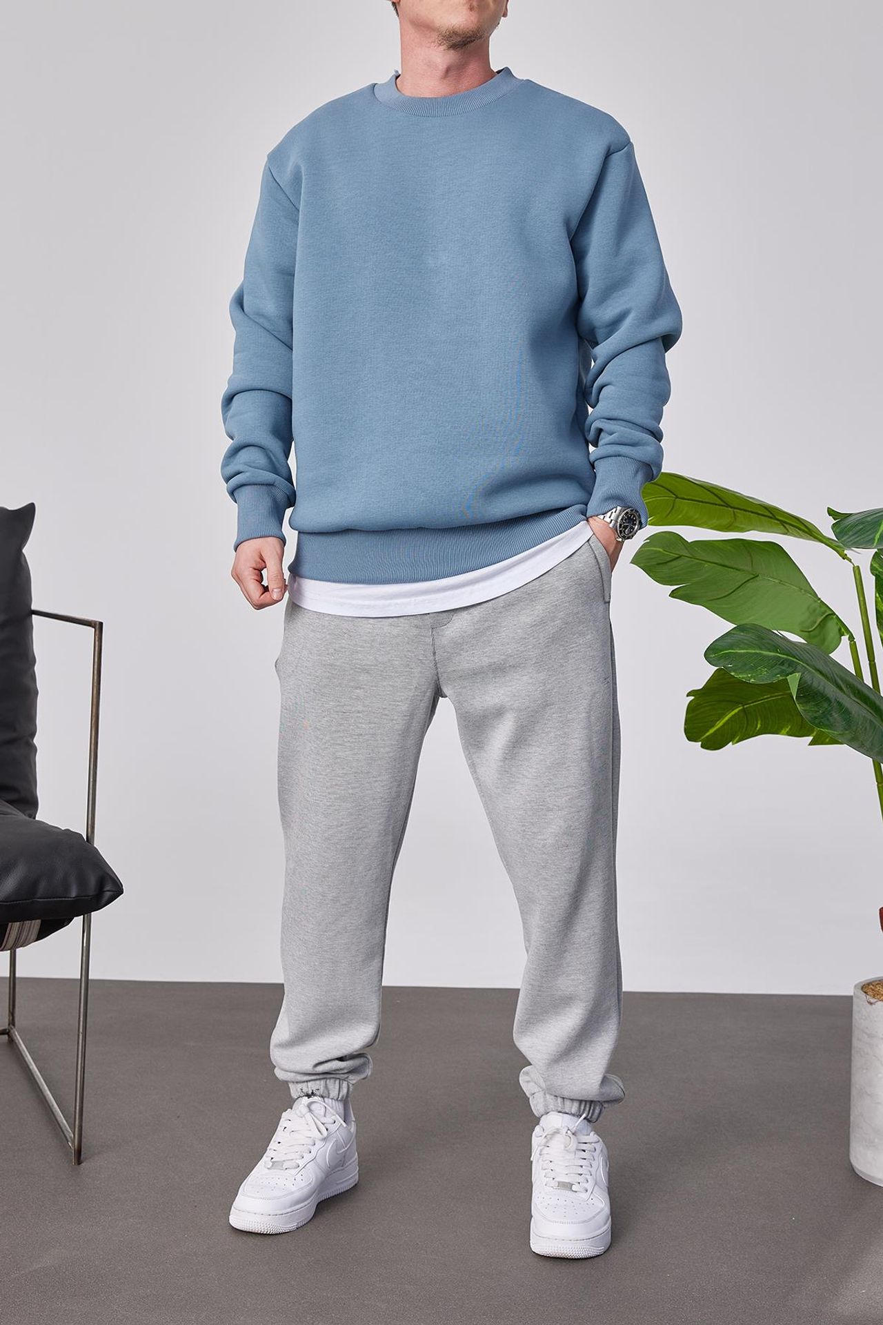 NOMARC Rahat Bisiklet Yaka Sweatshirt 3