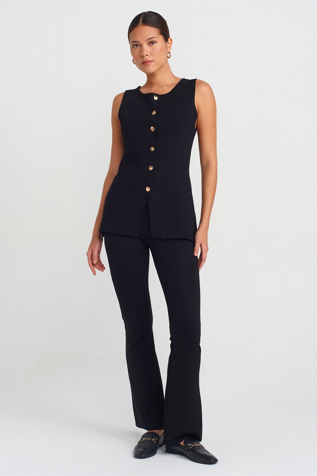 DILVIN High-Waist Flare Leggings 1