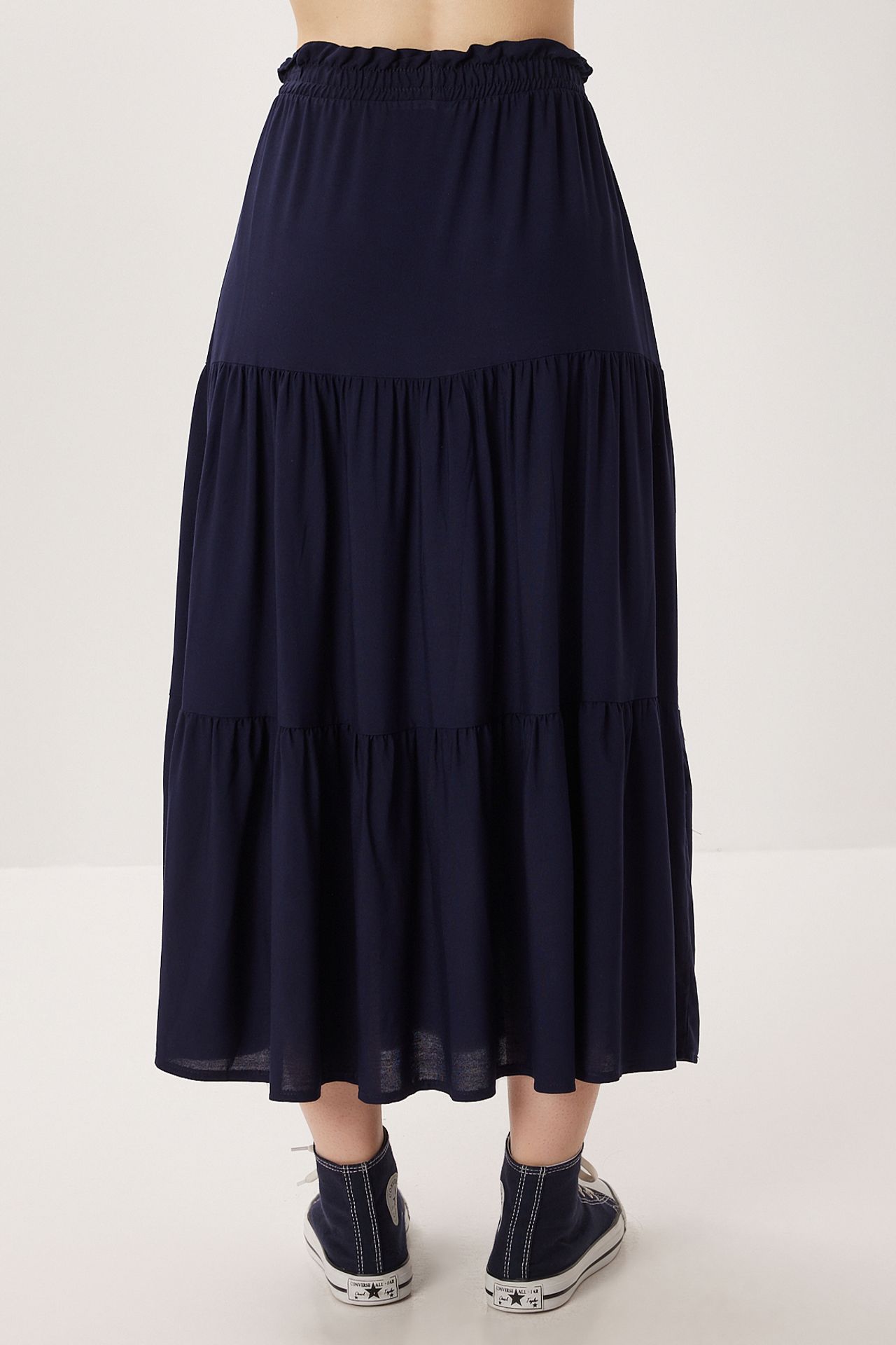 ISTANBUL High Waist A-Line Maxi Skirt 5