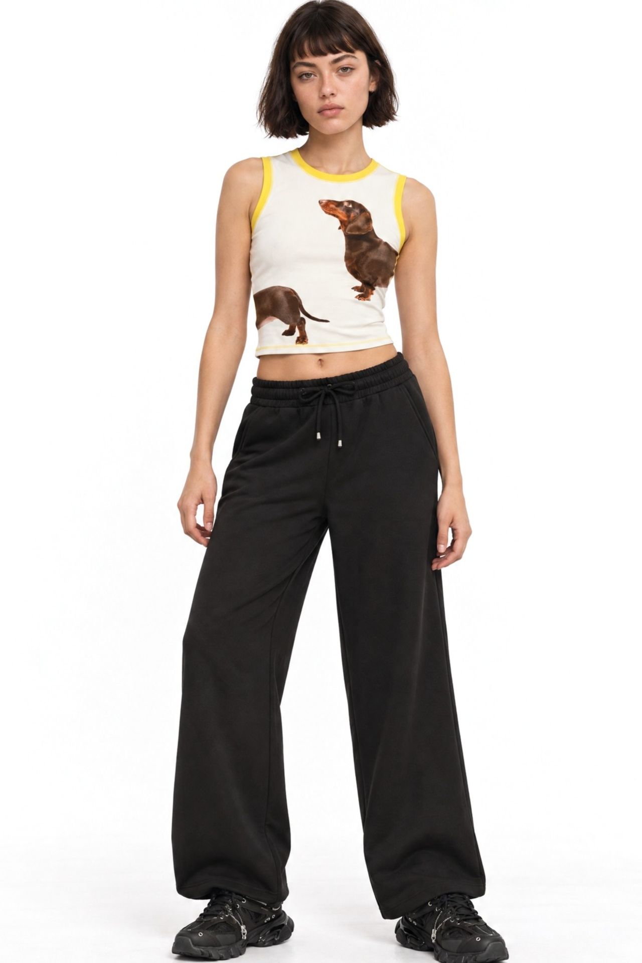 MIXRAY High Waist Pull On Straight Leg Pants with Pockets 2
