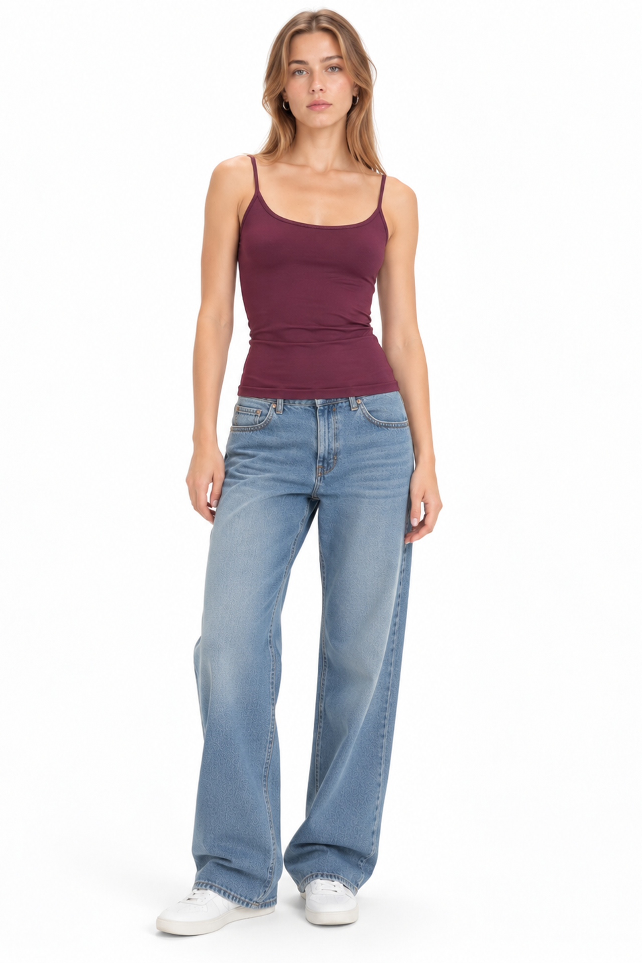 BUSEM Fitted U Collar Knitted Tank Top 2