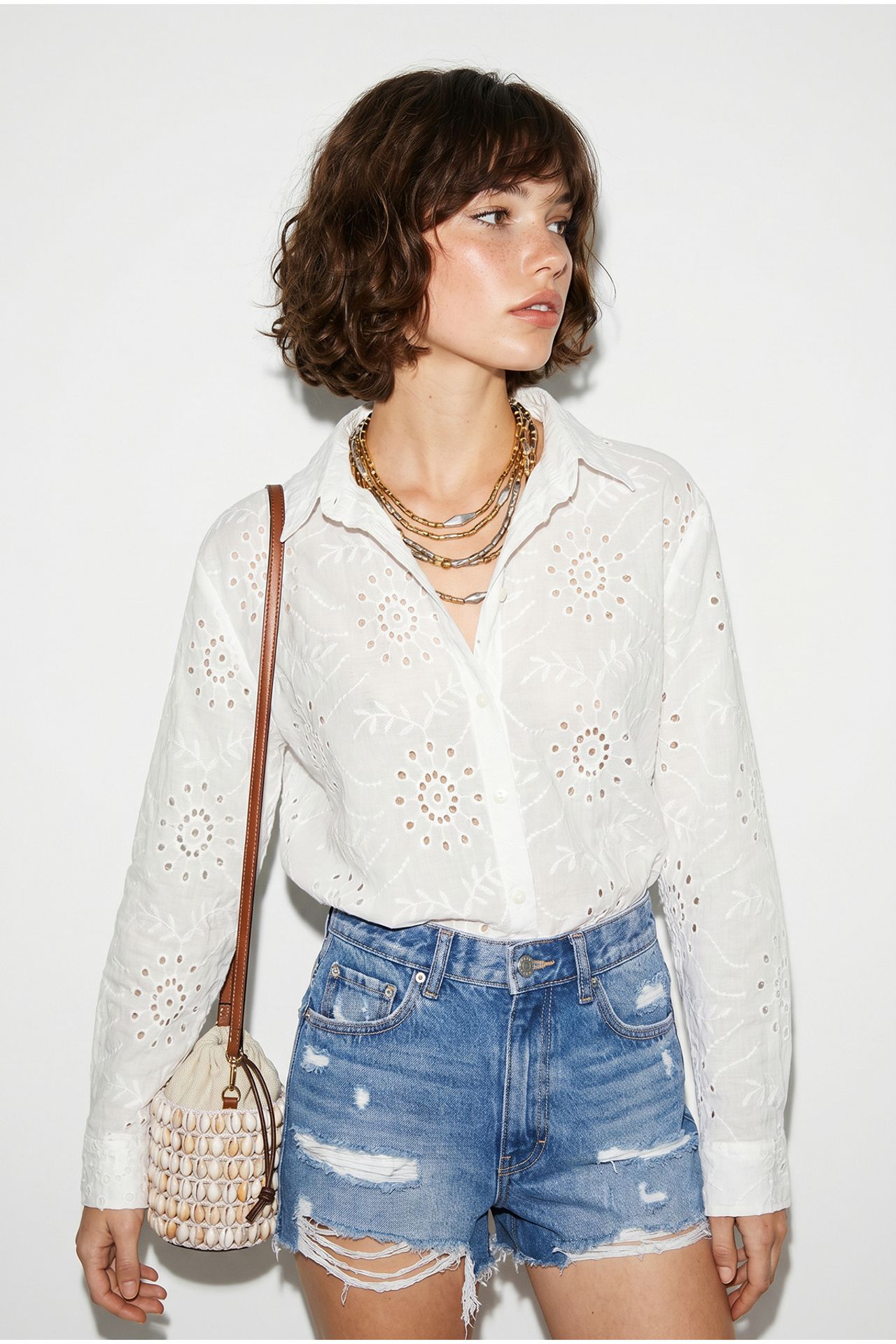 LUCCI Embroidered Relaxed Fit Shirt 1