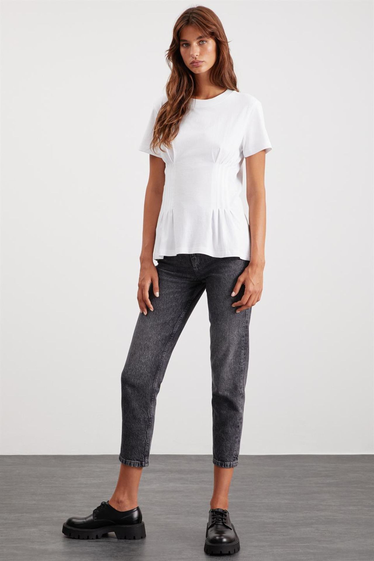 GRIMELANGE Corset Crew Neck T-Shirt 5
