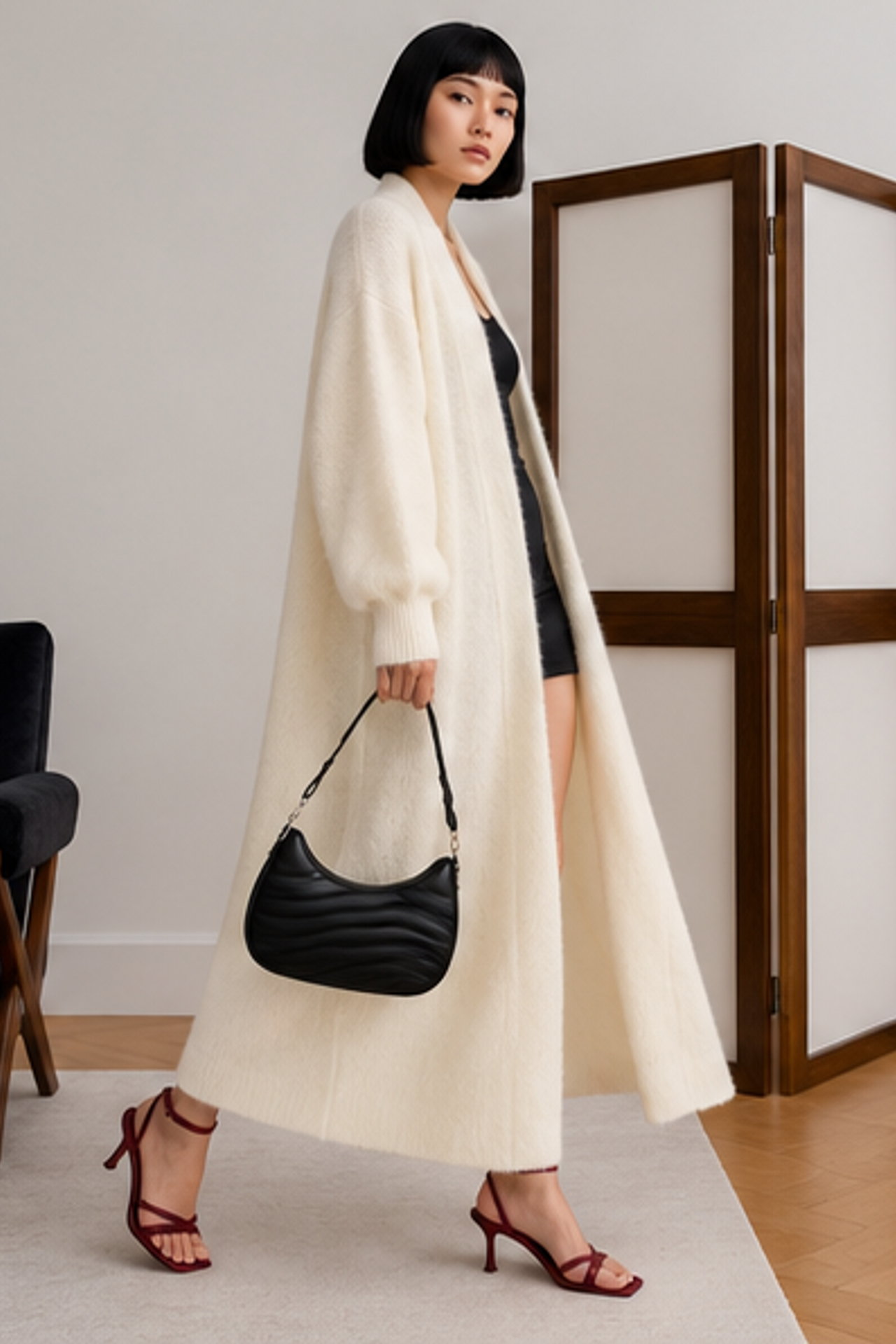 MY FASHION Açık Ön Normal Kalıp Hırka 4