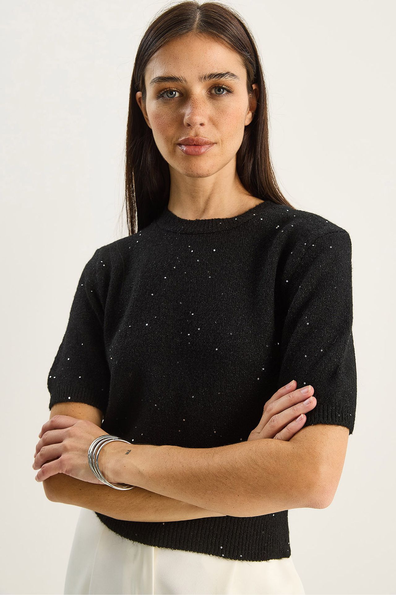 LUCCI Lurex Detailed Top